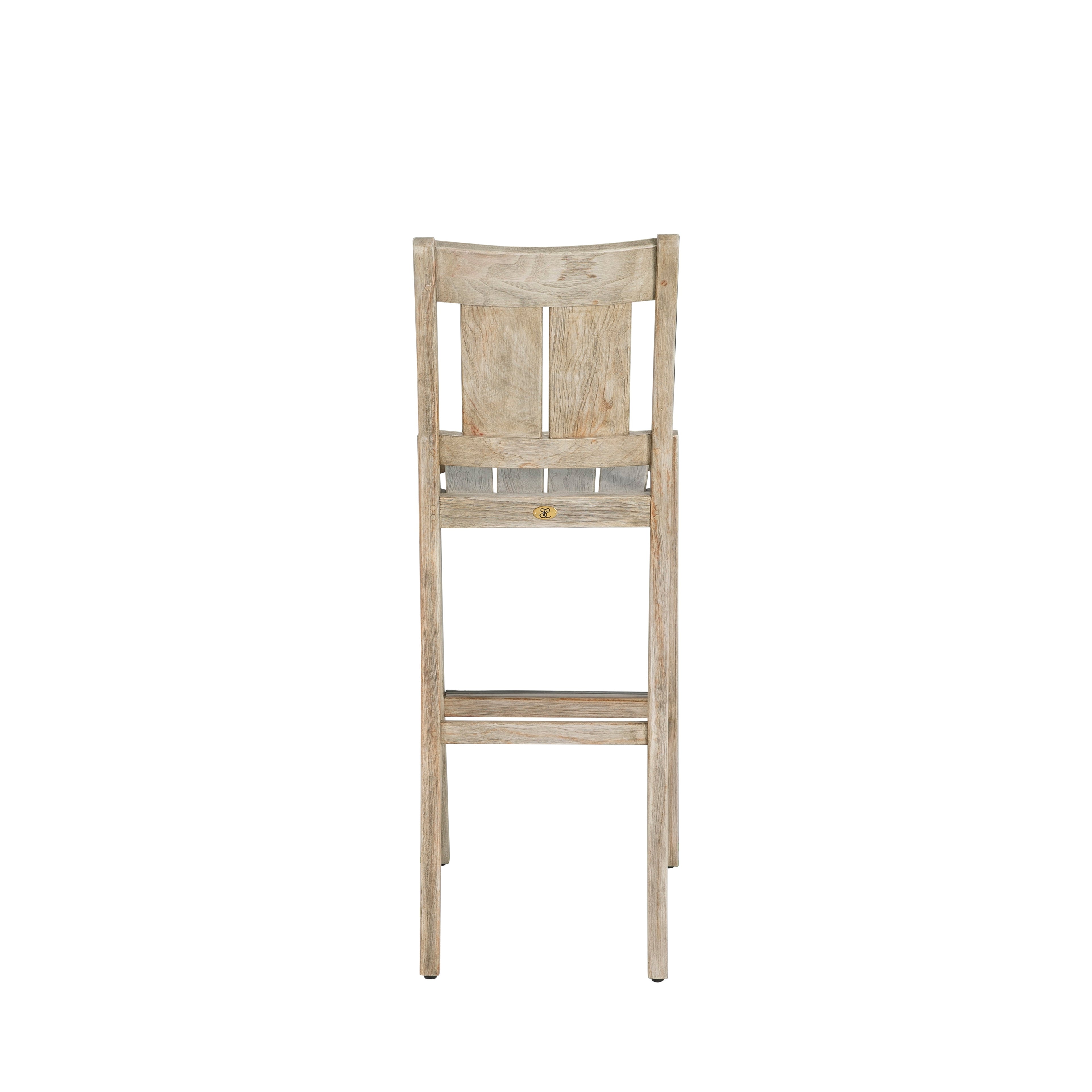 Croquet Teak Outdoor Bar Stool