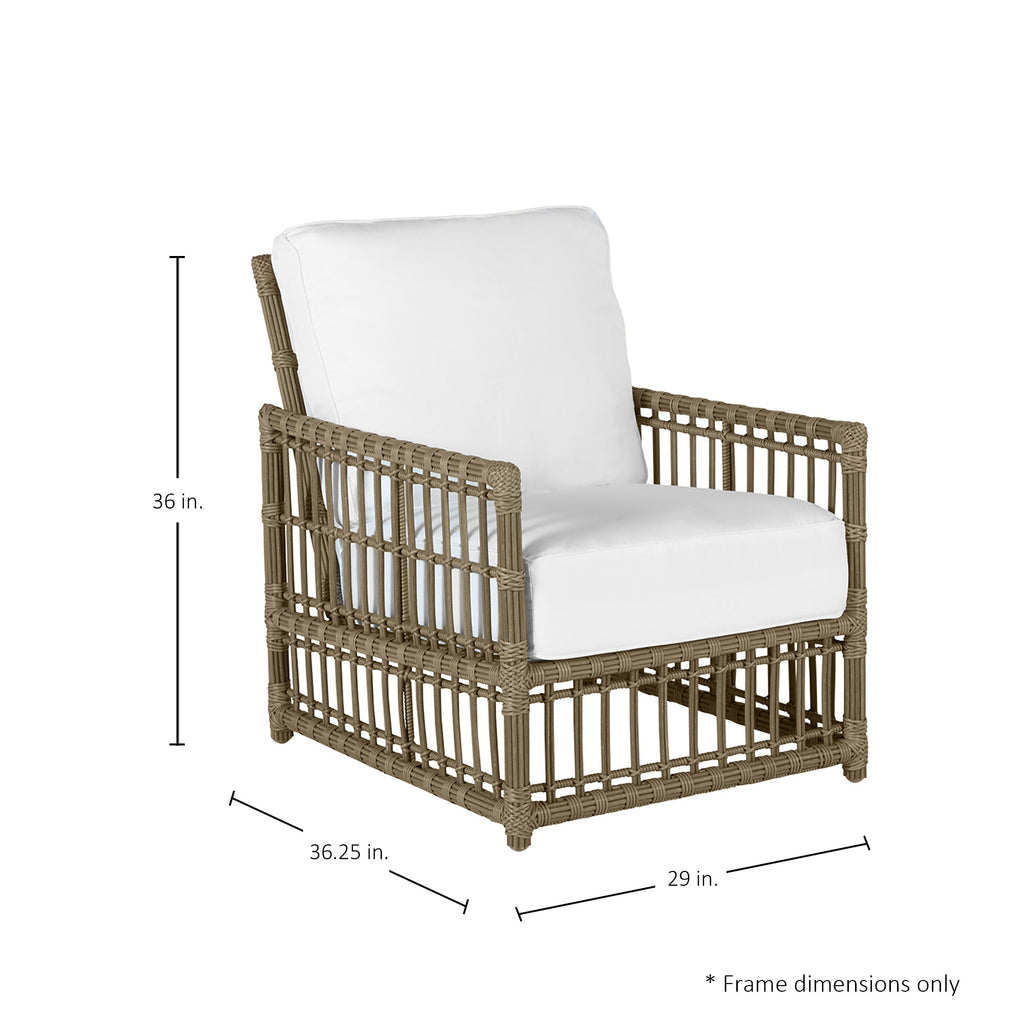Newport Wicker Outdoor Woven Woven Lounge Chair