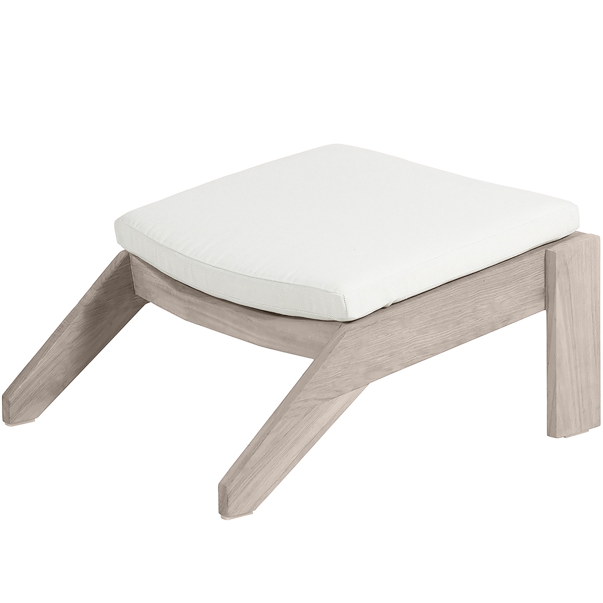 Ashland Teak Adirondack Outdoor Woven Ottoman