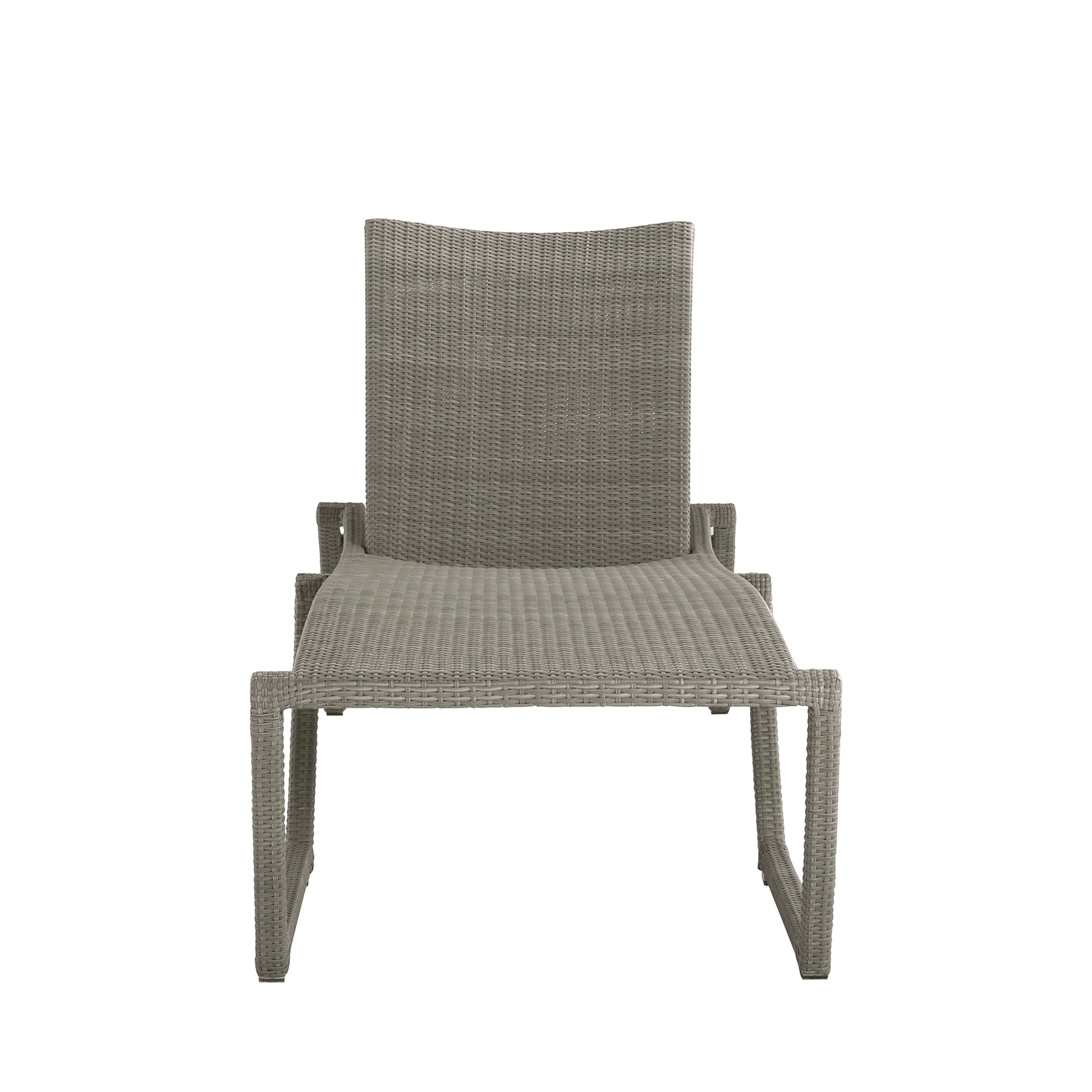 Skye Wicker Outdoor Armless Chaise Lounge