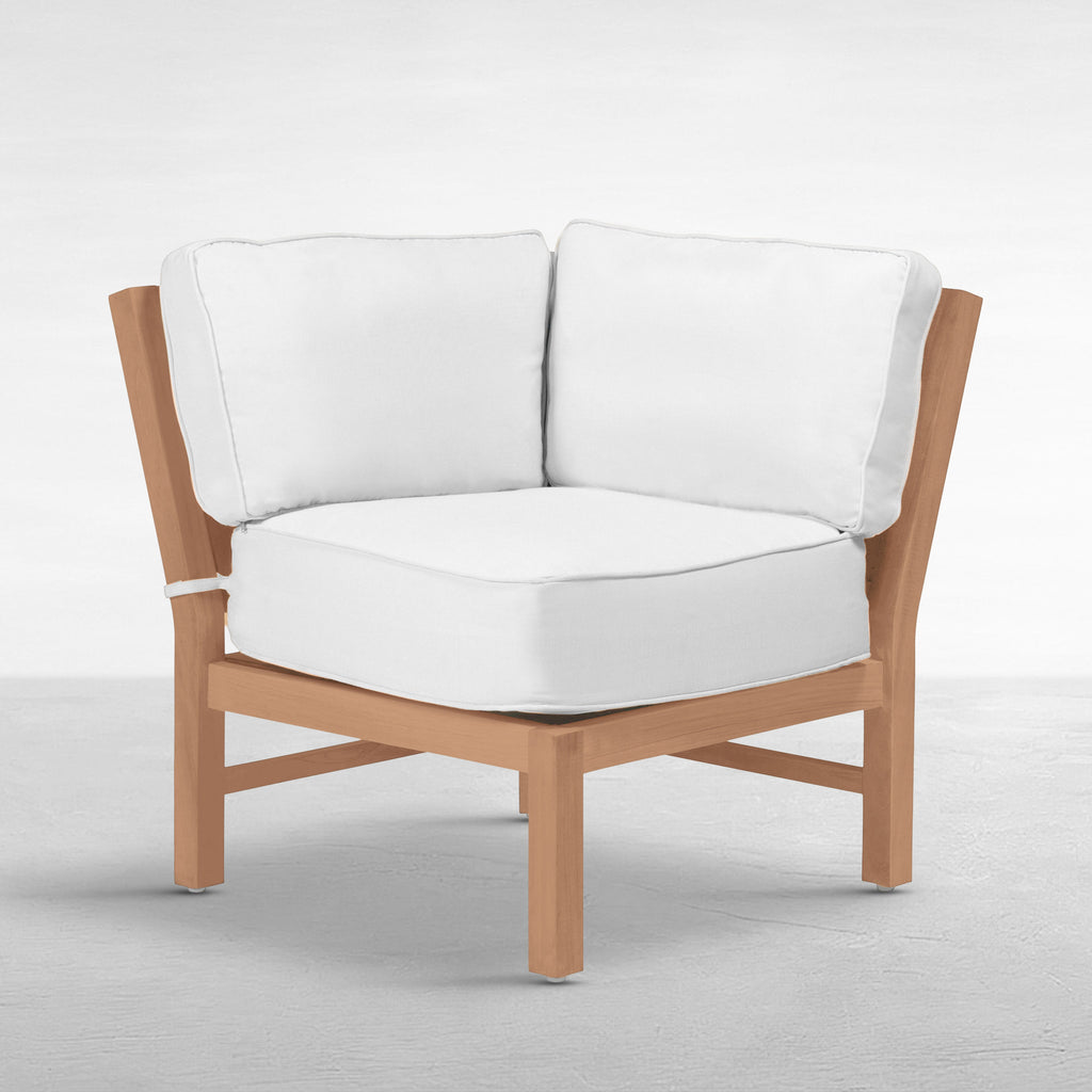 Club Teak Outdoor Sectional Corner Chair