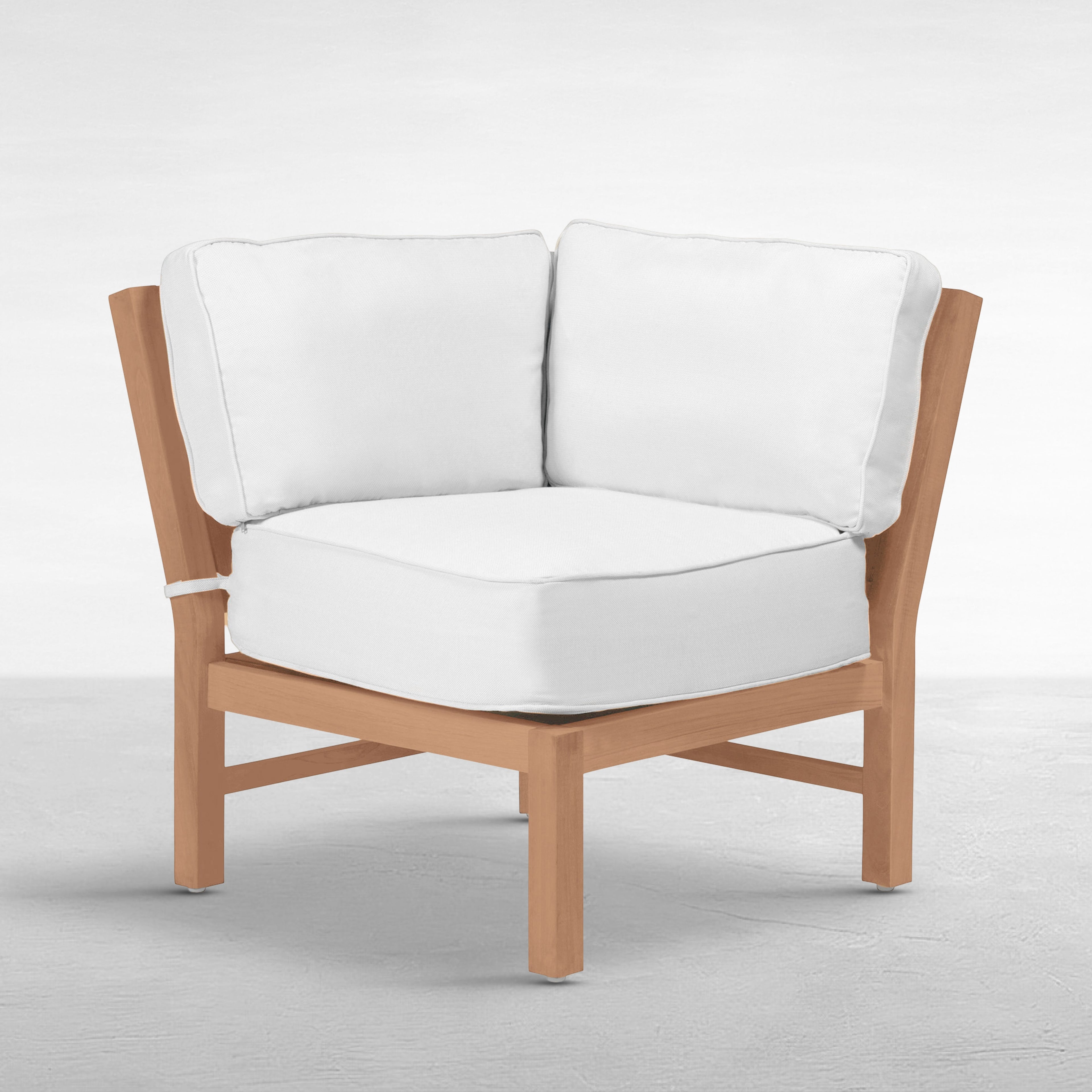 Club Teak Outdoor Sectional Corner Chair