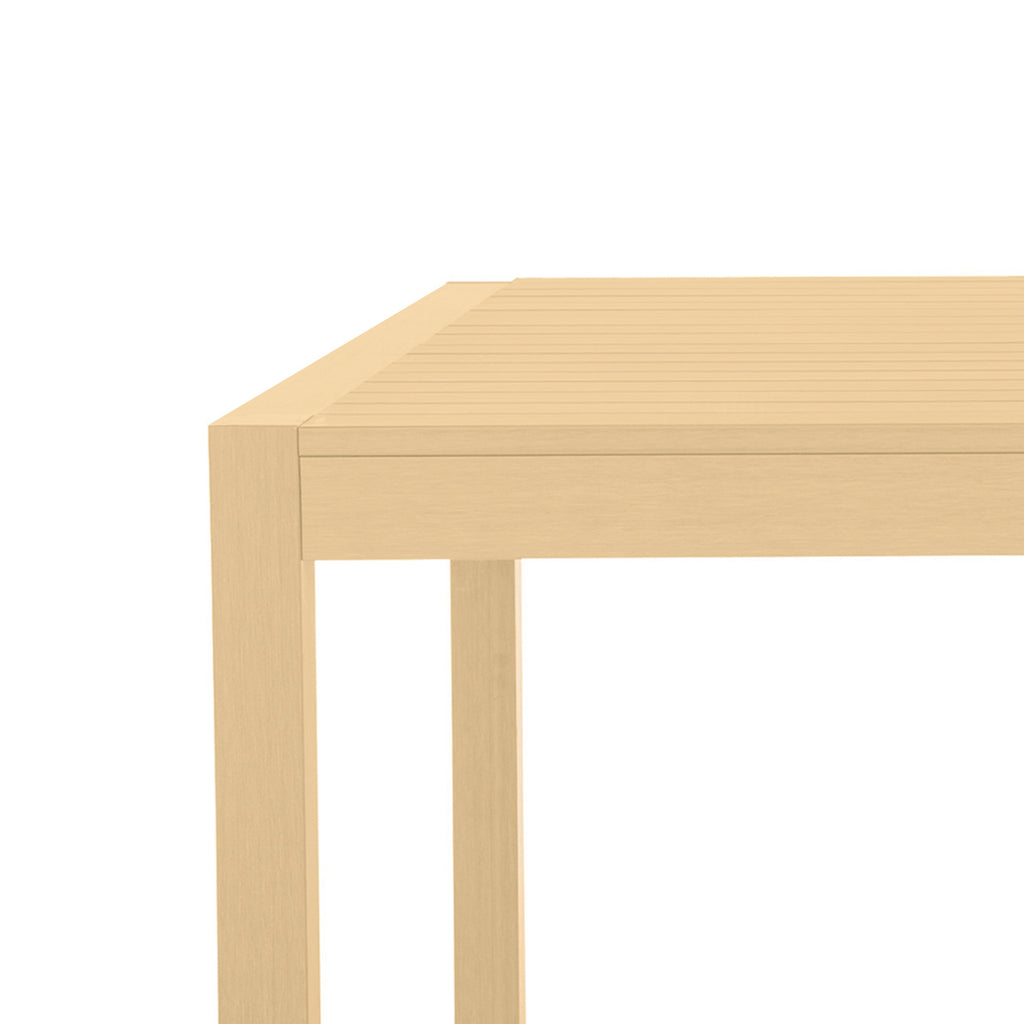 Portside 42" Square Outdoor Slatted Top Table