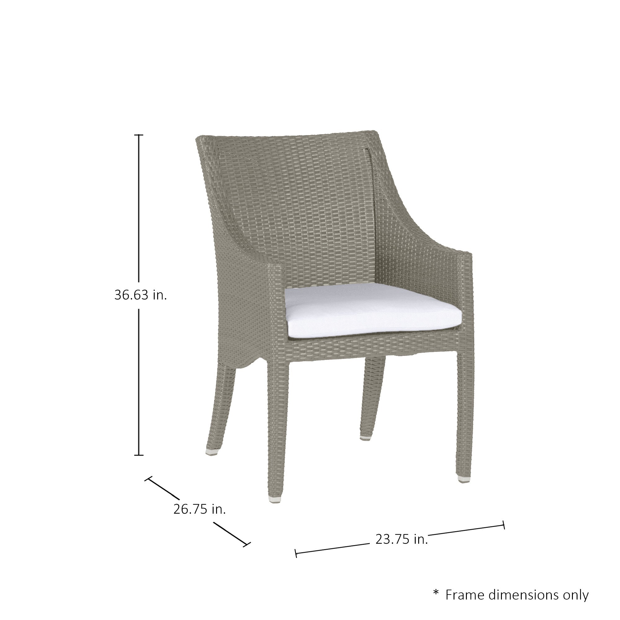 Athena Woven Resin Wicker Outdoor Arm Chair