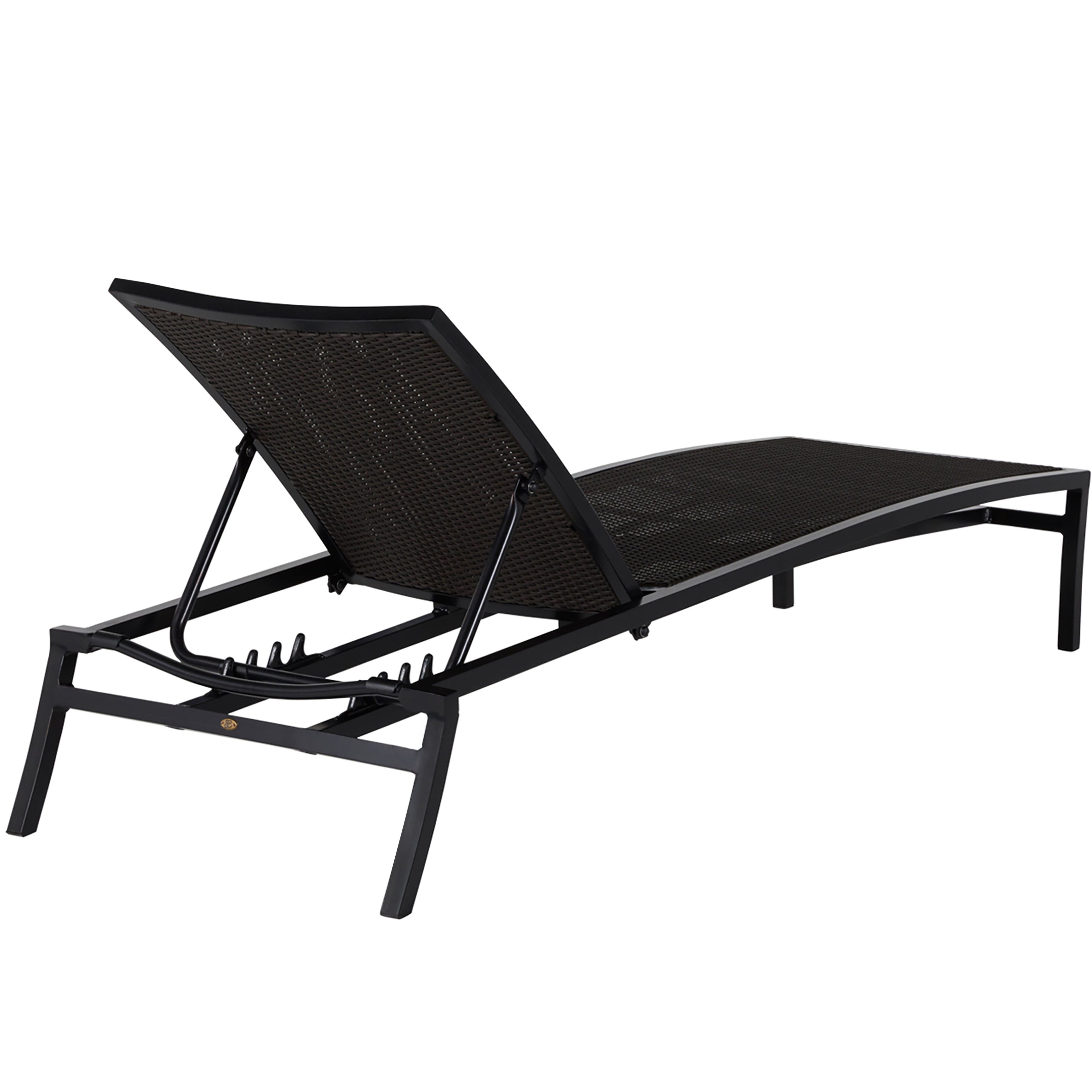 Aire Resin Wicker Outdoor Armless Chaise Lounge