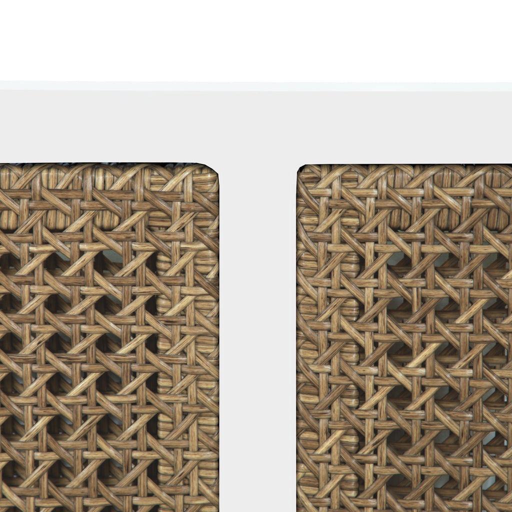 Havana Resin Wicker Outdoor Banquette