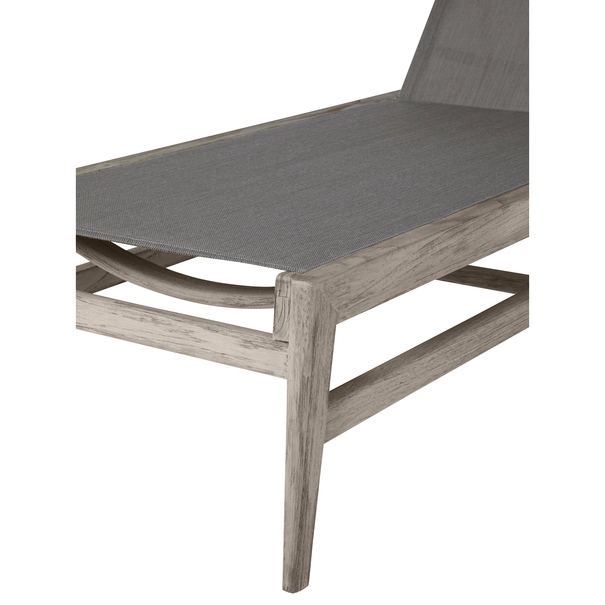 Coast Teak Outdoor Armless Chaise Lounge