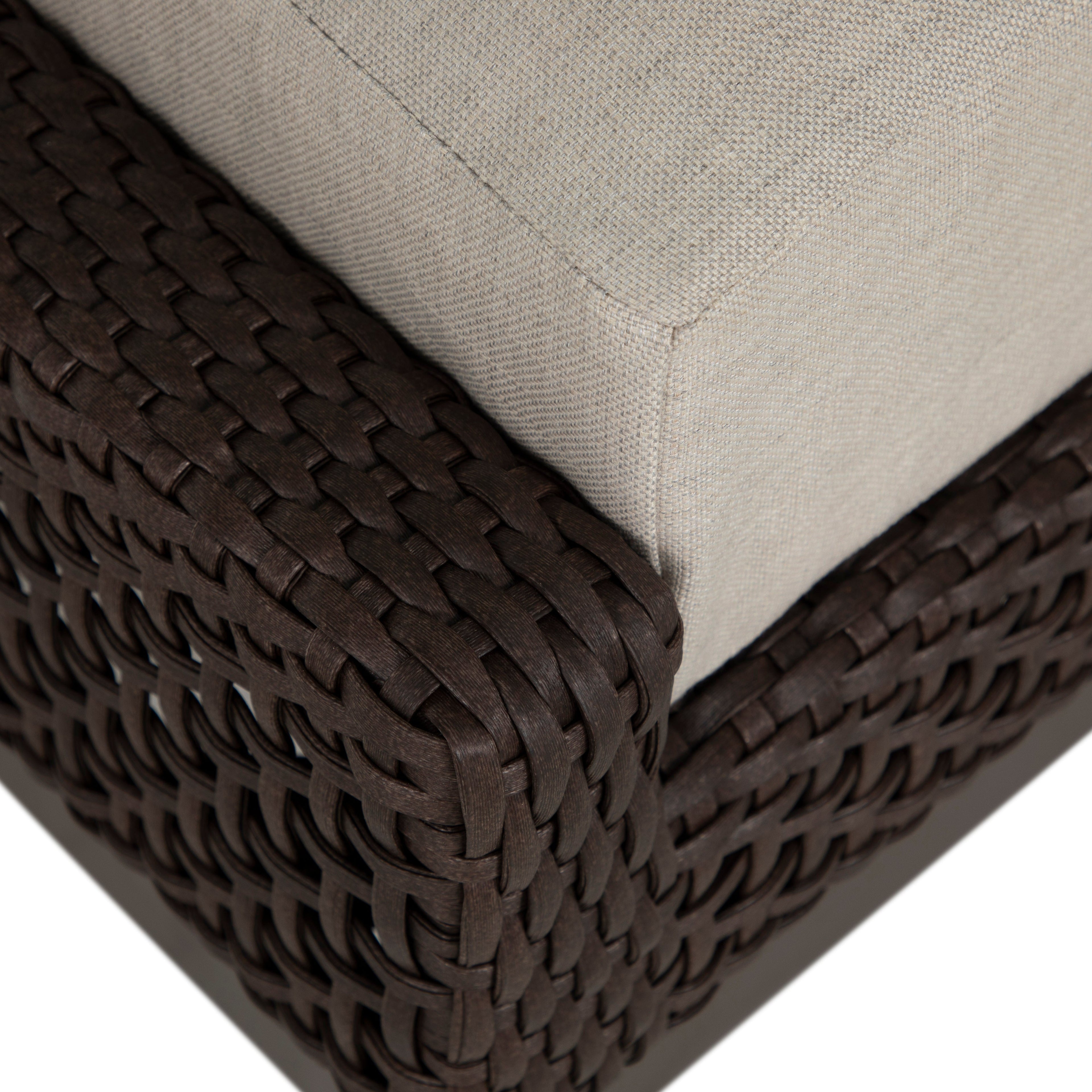 Peninsula Wicker Outdoor Woven Ottoman