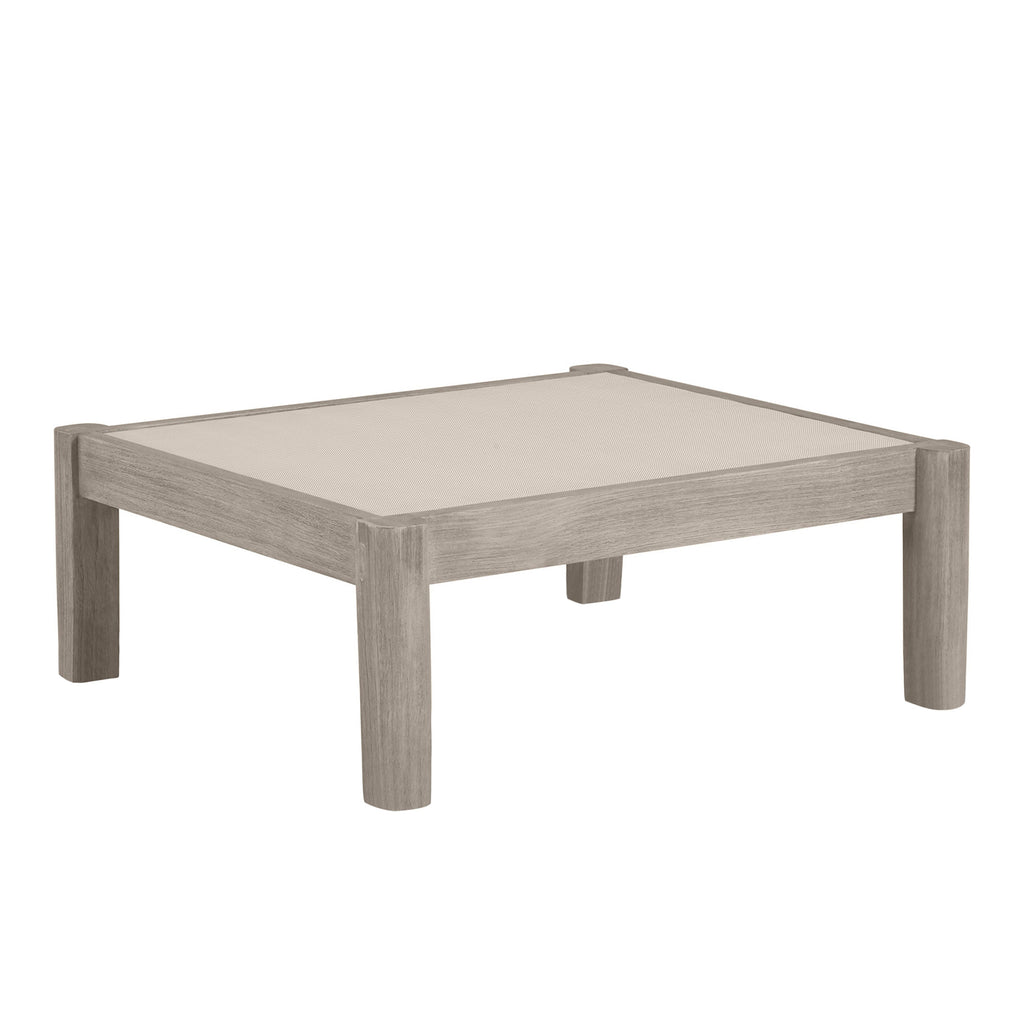 Monterey Teak Outdoor Woven Ottoman