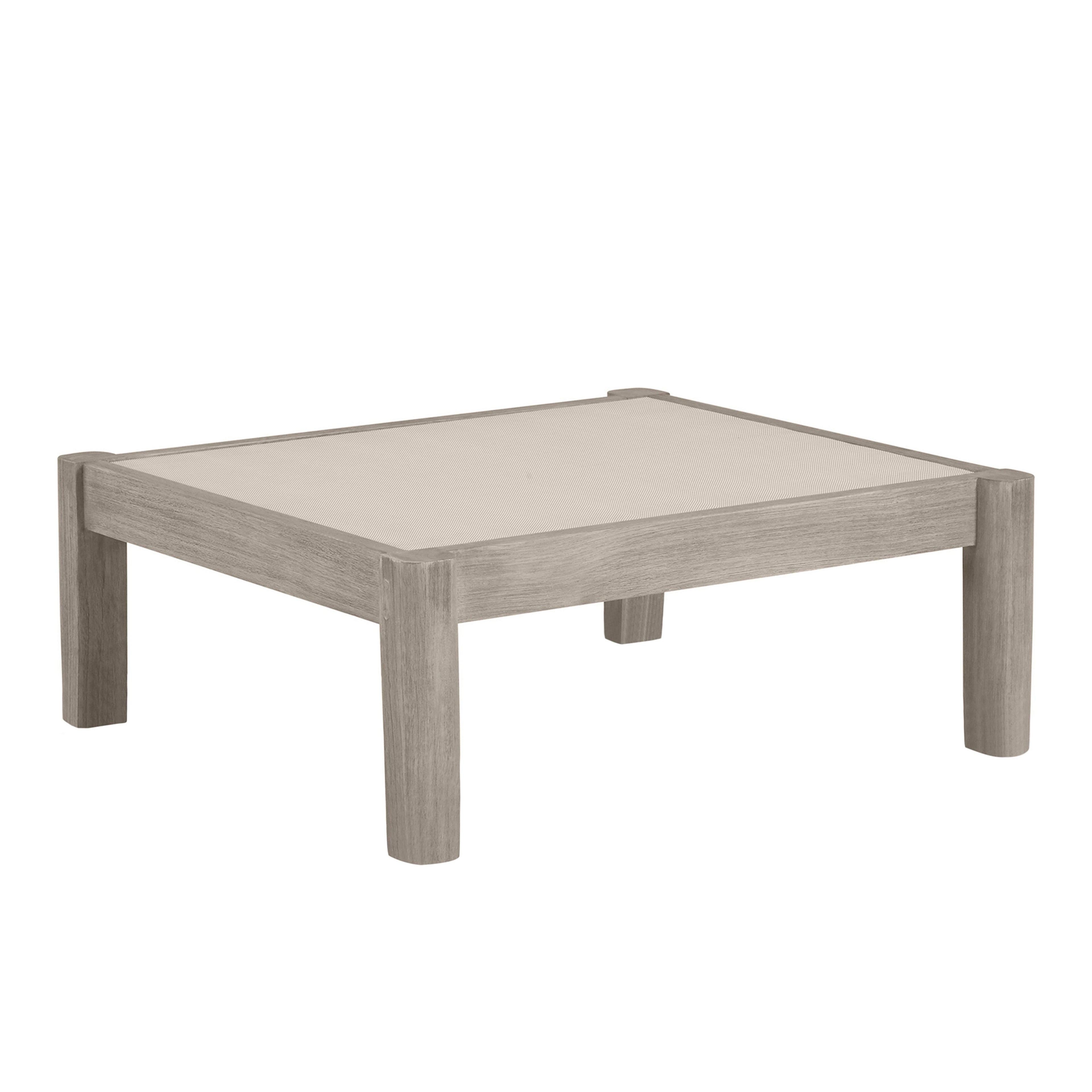 Monterey Teak Outdoor Woven Ottoman