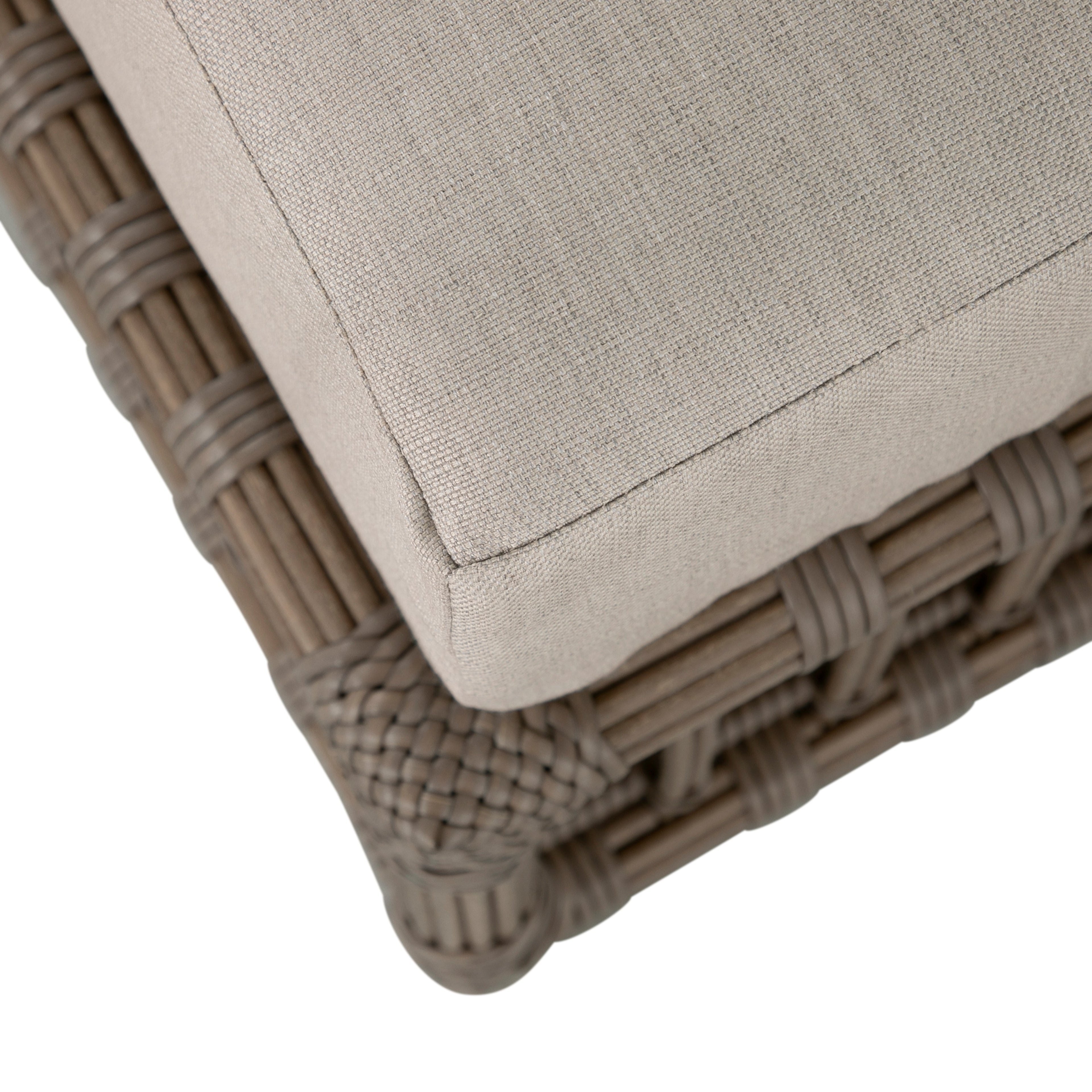 Newport N-Dura Resin Wicker Outdoor Woven Ottoman