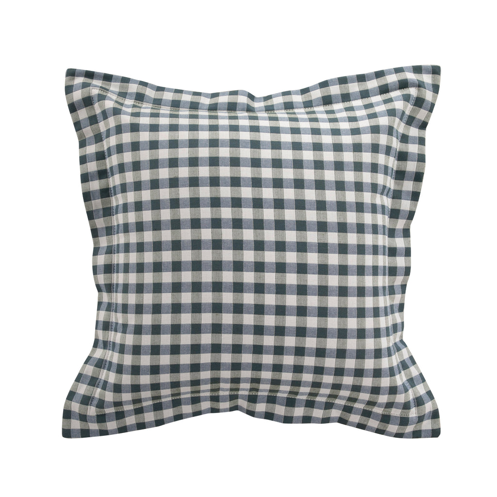 Check Plaid Outdoor Throw Pillow