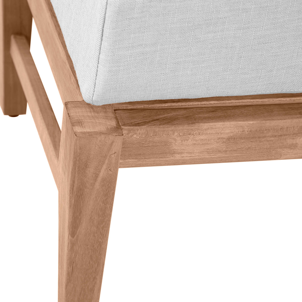 Croquet Teak Outdoor Woven Ottoman