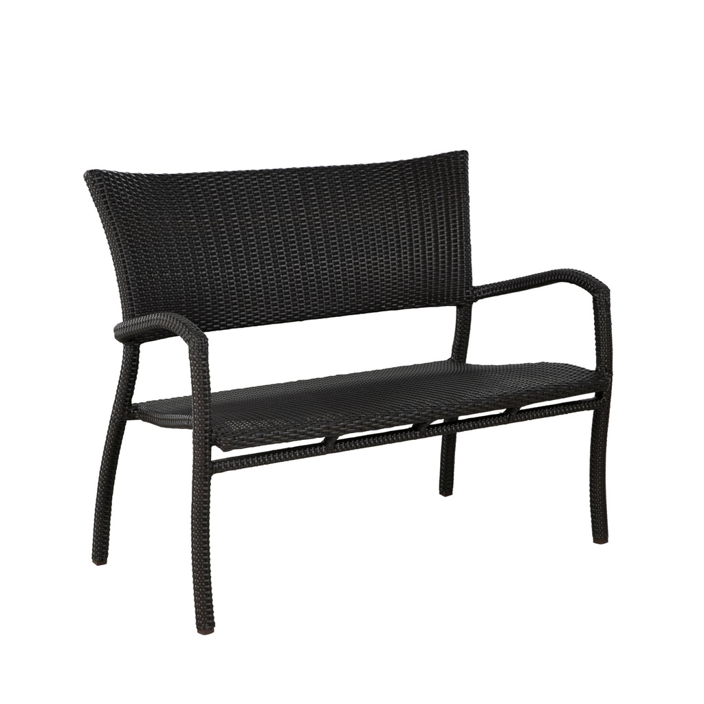 Skye N-Dura Resin Wicker Outdoor Woven Bench