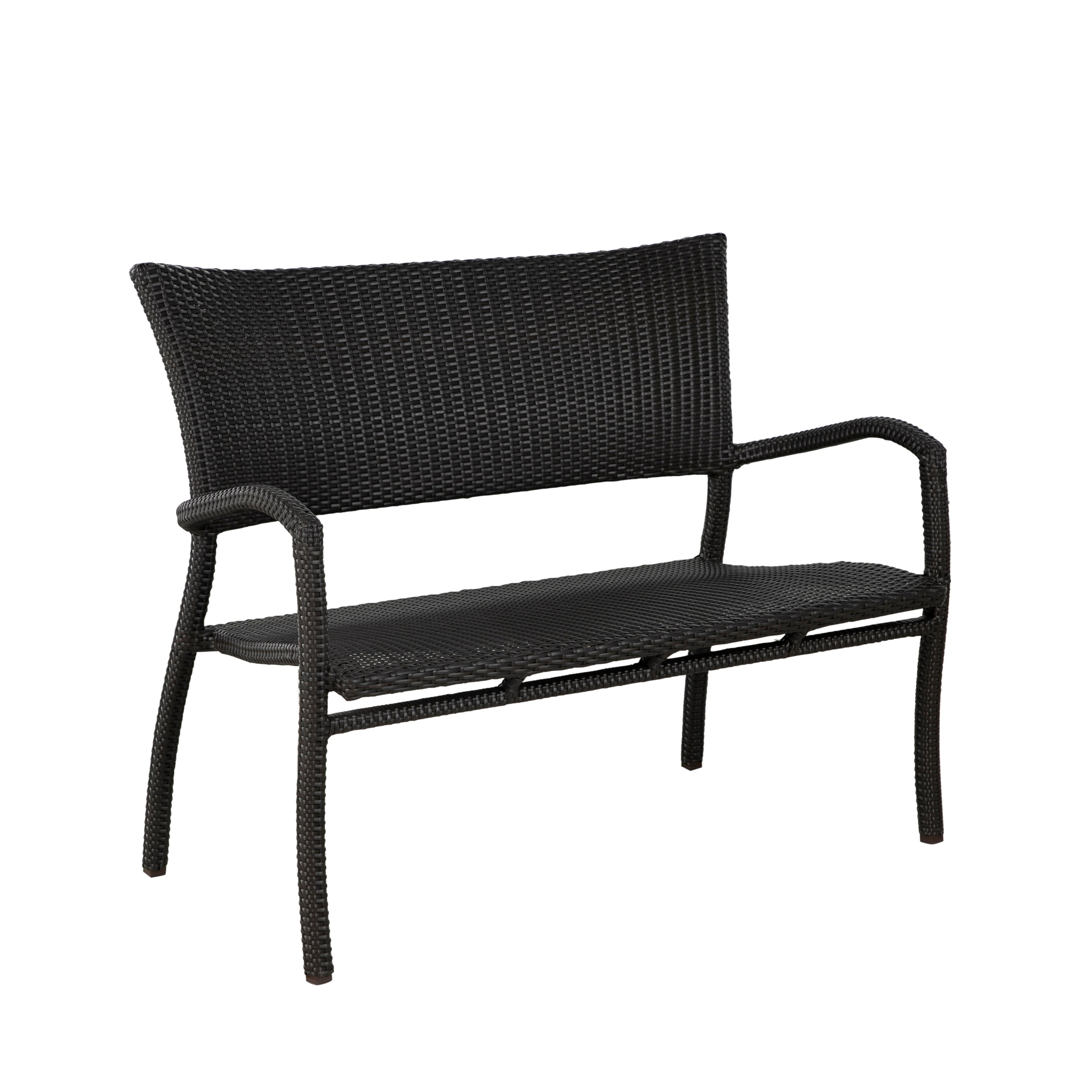 Skye N-Dura Resin Wicker Outdoor Woven Bench