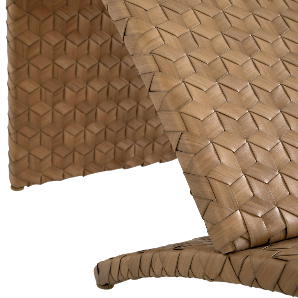 Venice Wicker Outdoor Armless Chaise Lounge