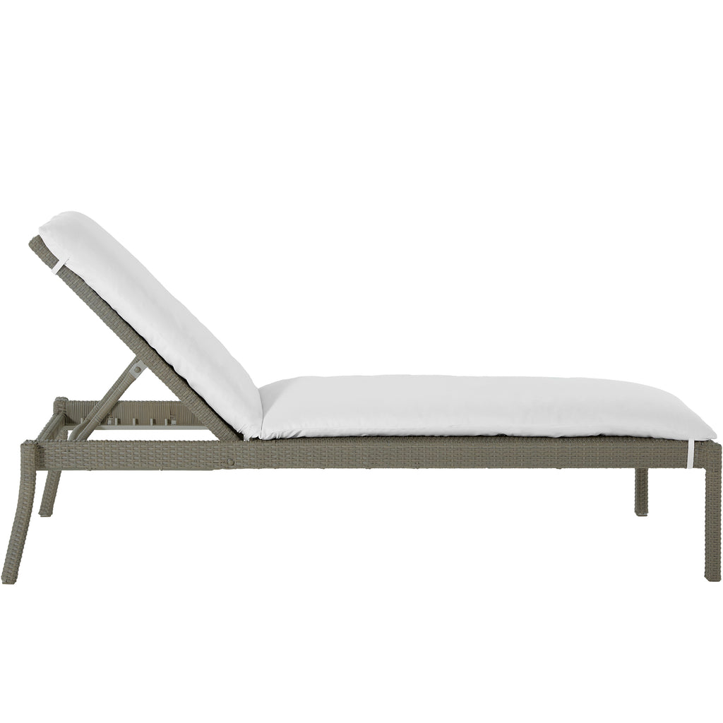 Nathan Wicker Outdoor Armless Chaise Lounge