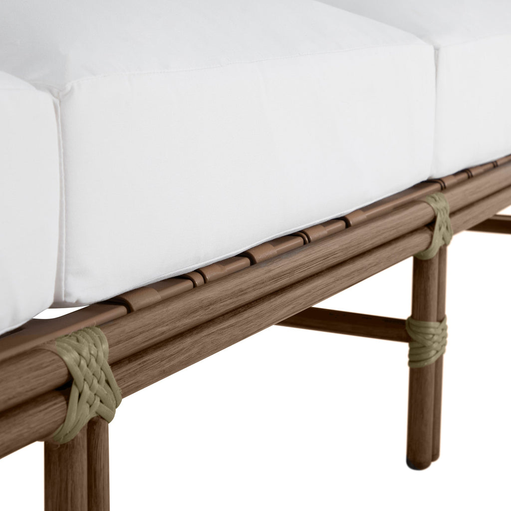 Malibu N-Dura Resin Wicker Outdoor High Back Sofa