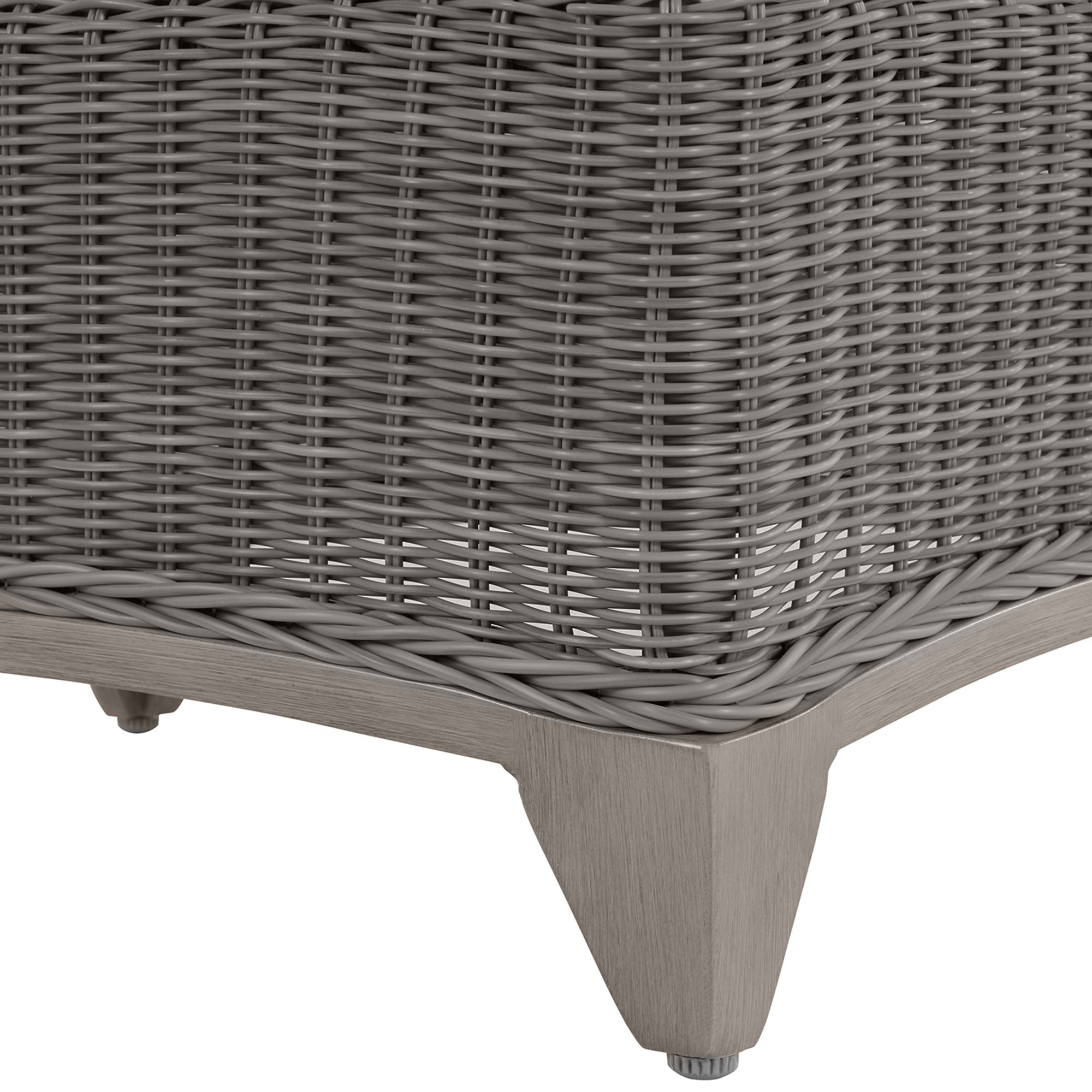 Astoria N-Dura Resin Wicker Outdoor Woven Ottoman