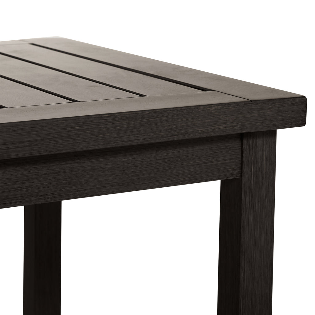 Club Aluminum 67"x 28" Rectangle Outdoor Bar Table