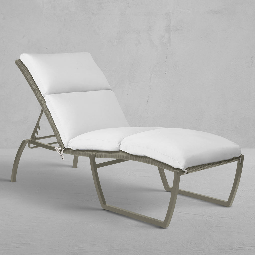 Skye Wicker Outdoor Armless Chaise Lounge