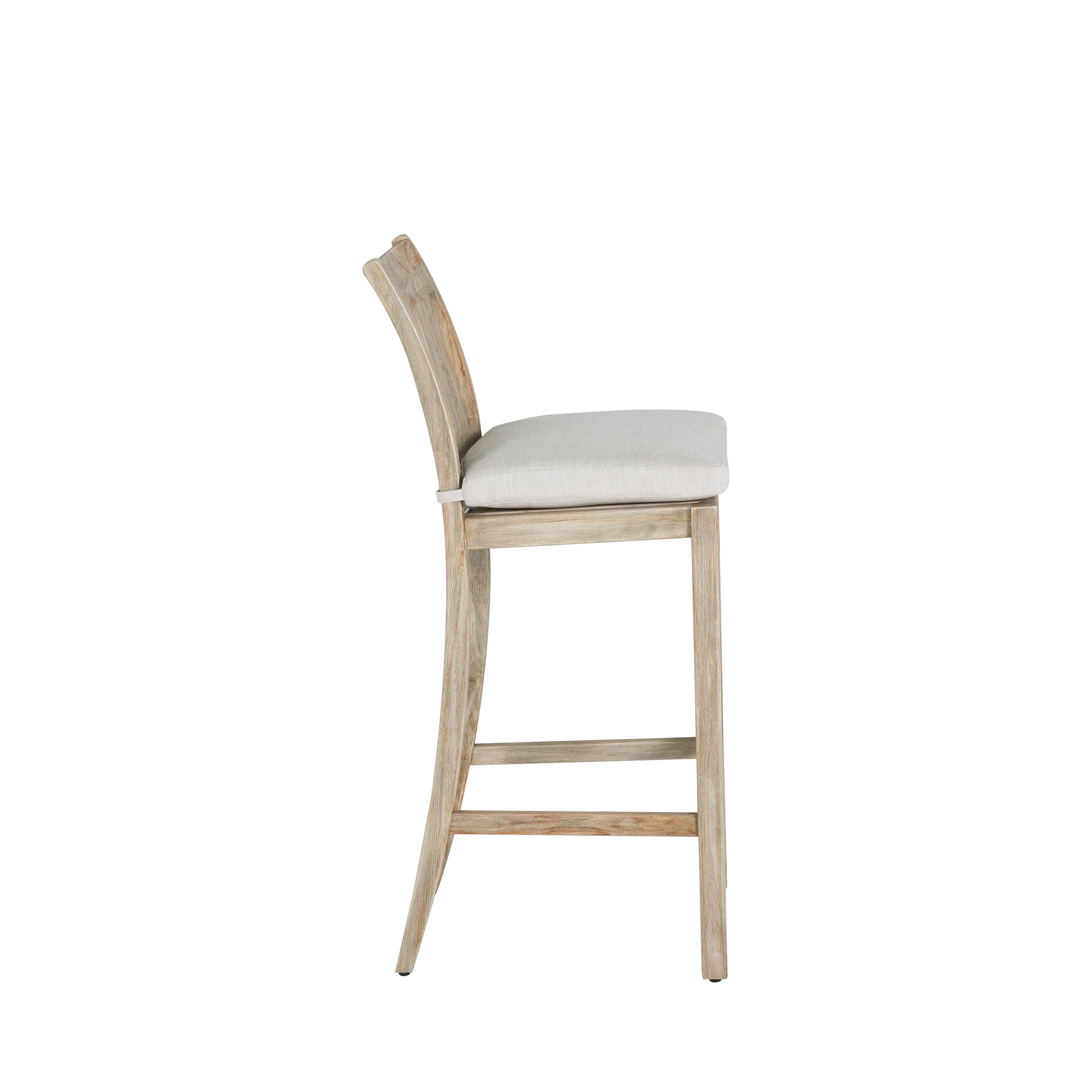 Croquet Teak Outdoor Bar Stool