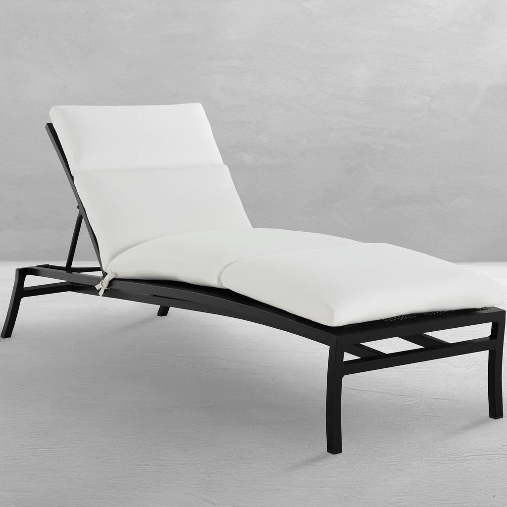Aire Resin Wicker Outdoor Armless Chaise Lounge