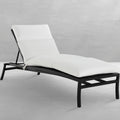 Aire Resin Wicker Outdoor Armless Chaise Lounge