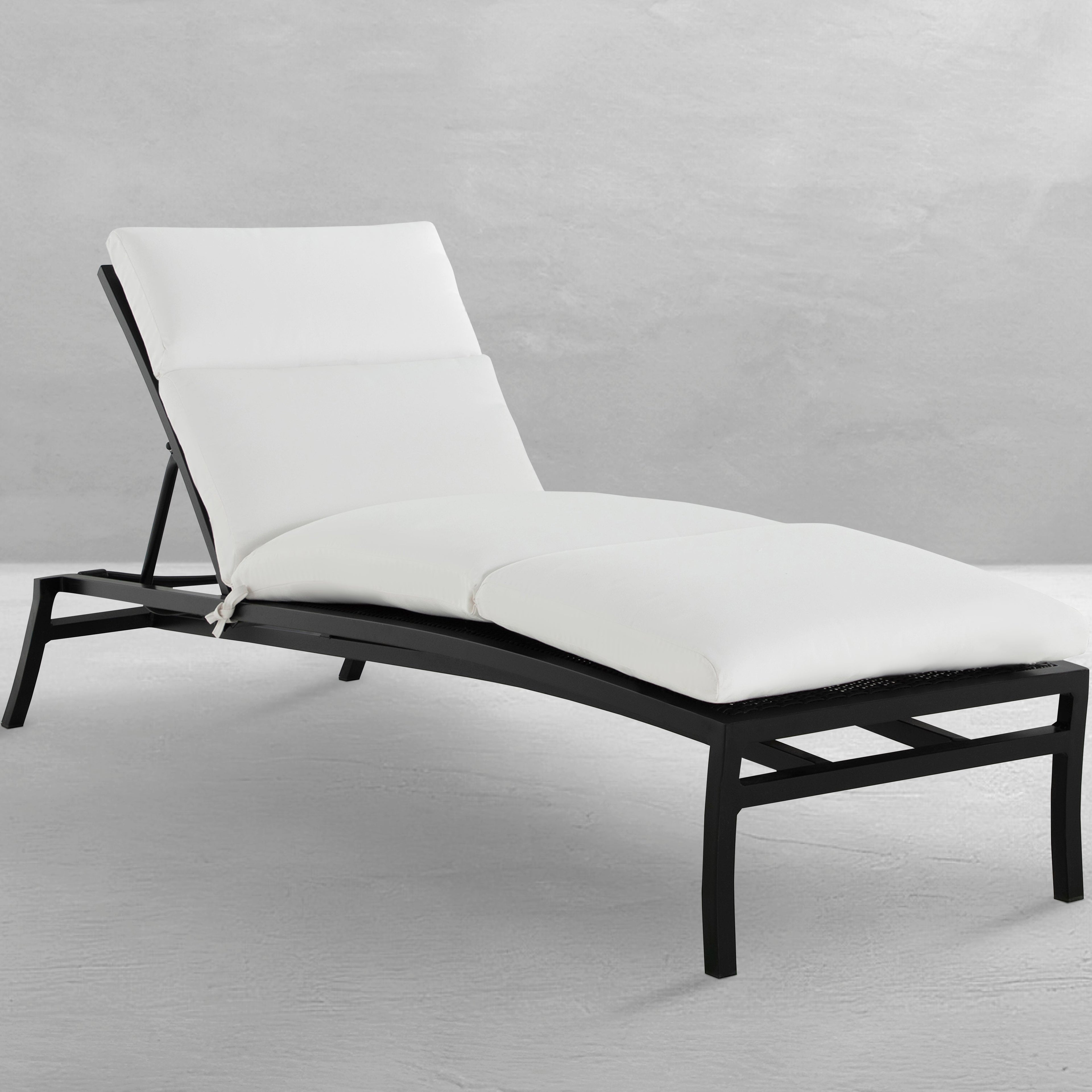 Aire Resin Wicker Outdoor Armless Chaise Lounge