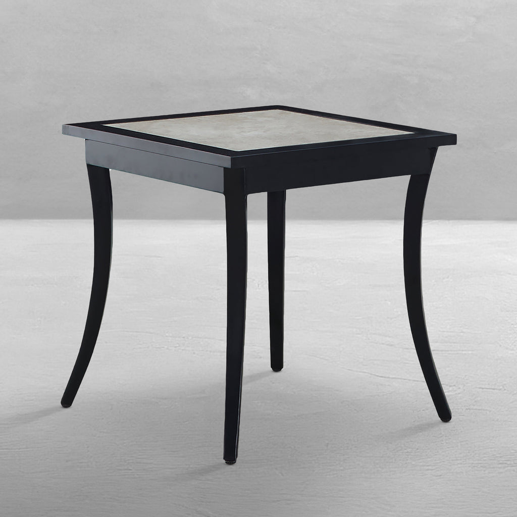 Bermuda Aluminum with Porcelain Top End Table