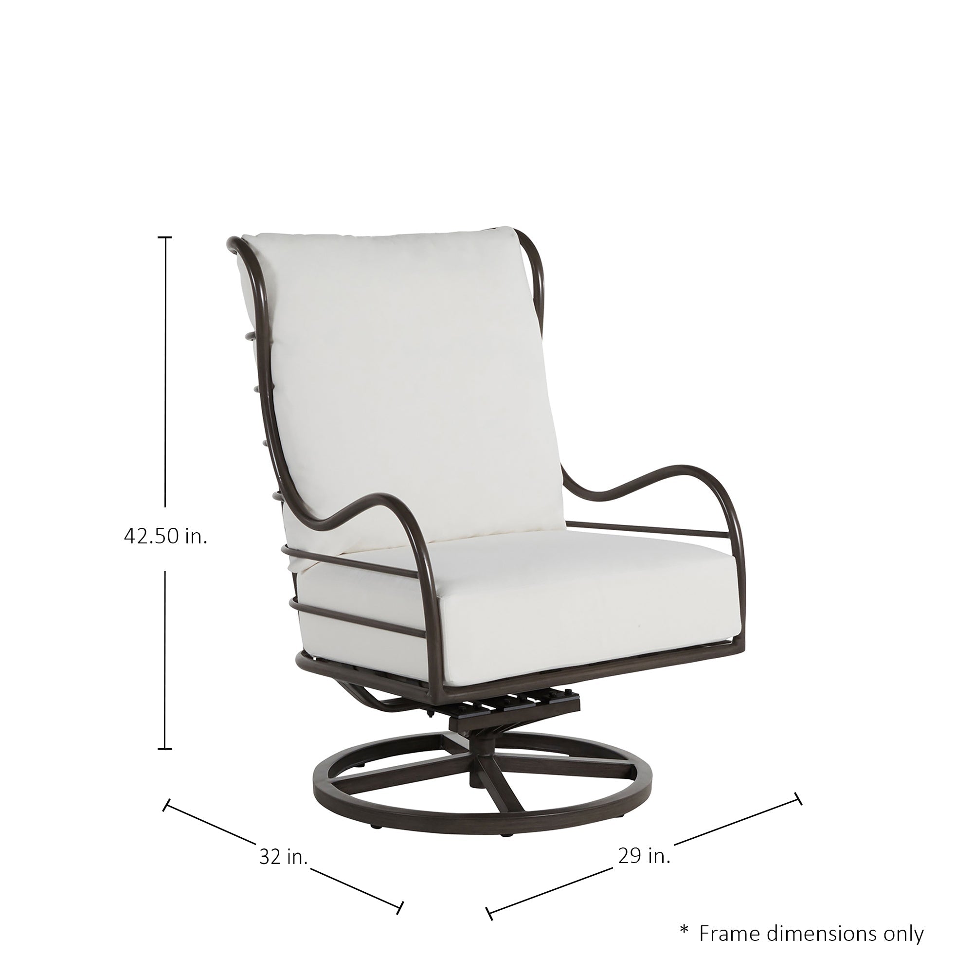 Carmel Aluminum Swivel Rocker Lounge Chair
