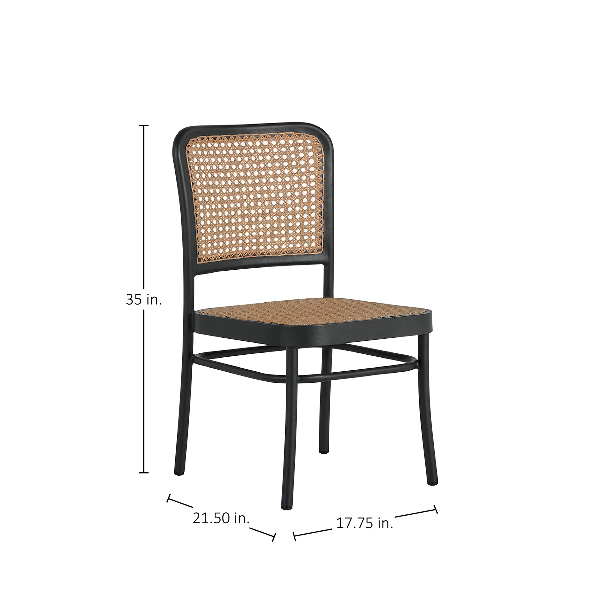 Bordeaux N-Dura Resin Wicker Outdoor Side Chair