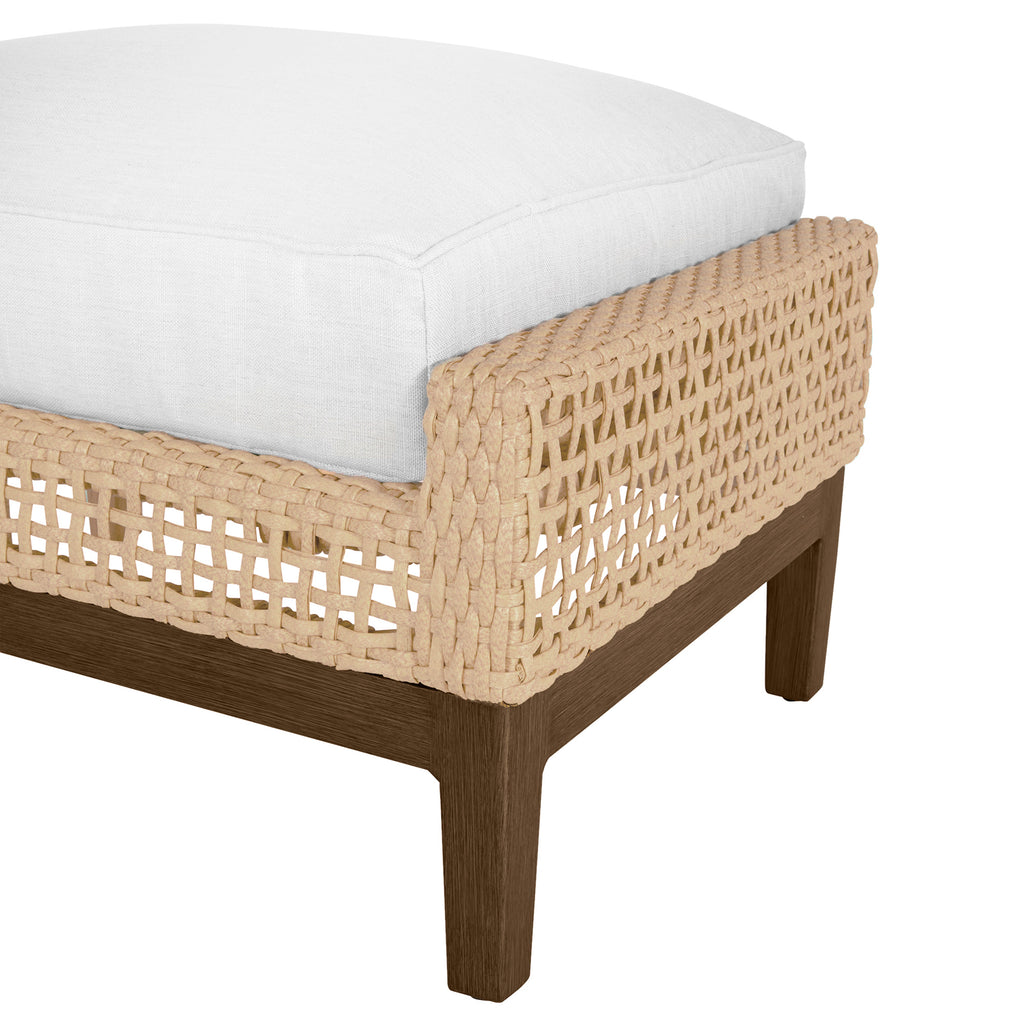 Peninsula Wicker Outdoor Woven Ottoman