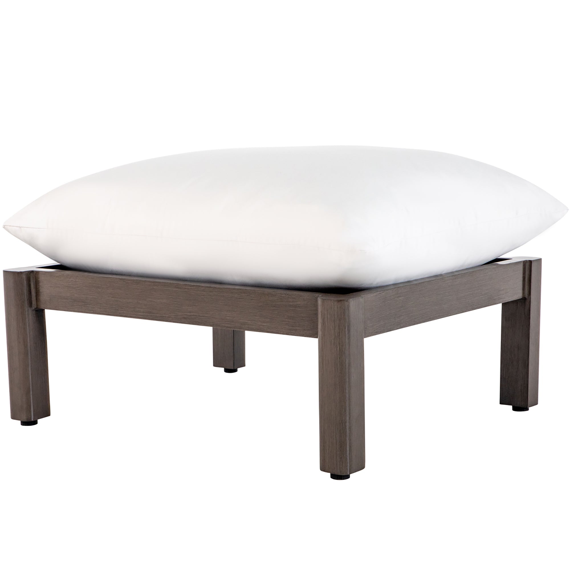 Monterey Aluminum Outdoor Woven Ottoman