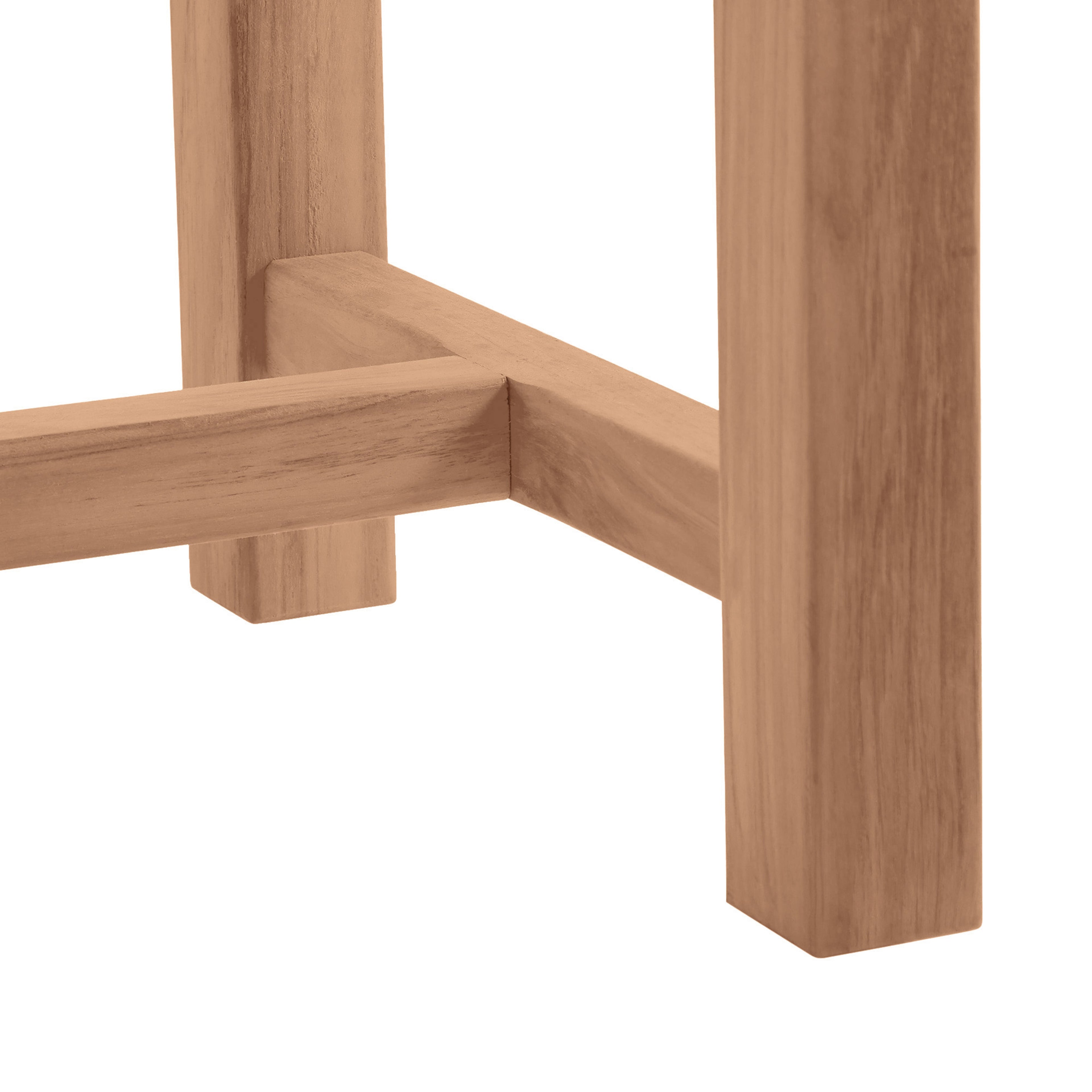 Club Teak Backless Outdoor Bench