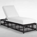 Newport Wicker Outdoor Armless Chaise Lounge