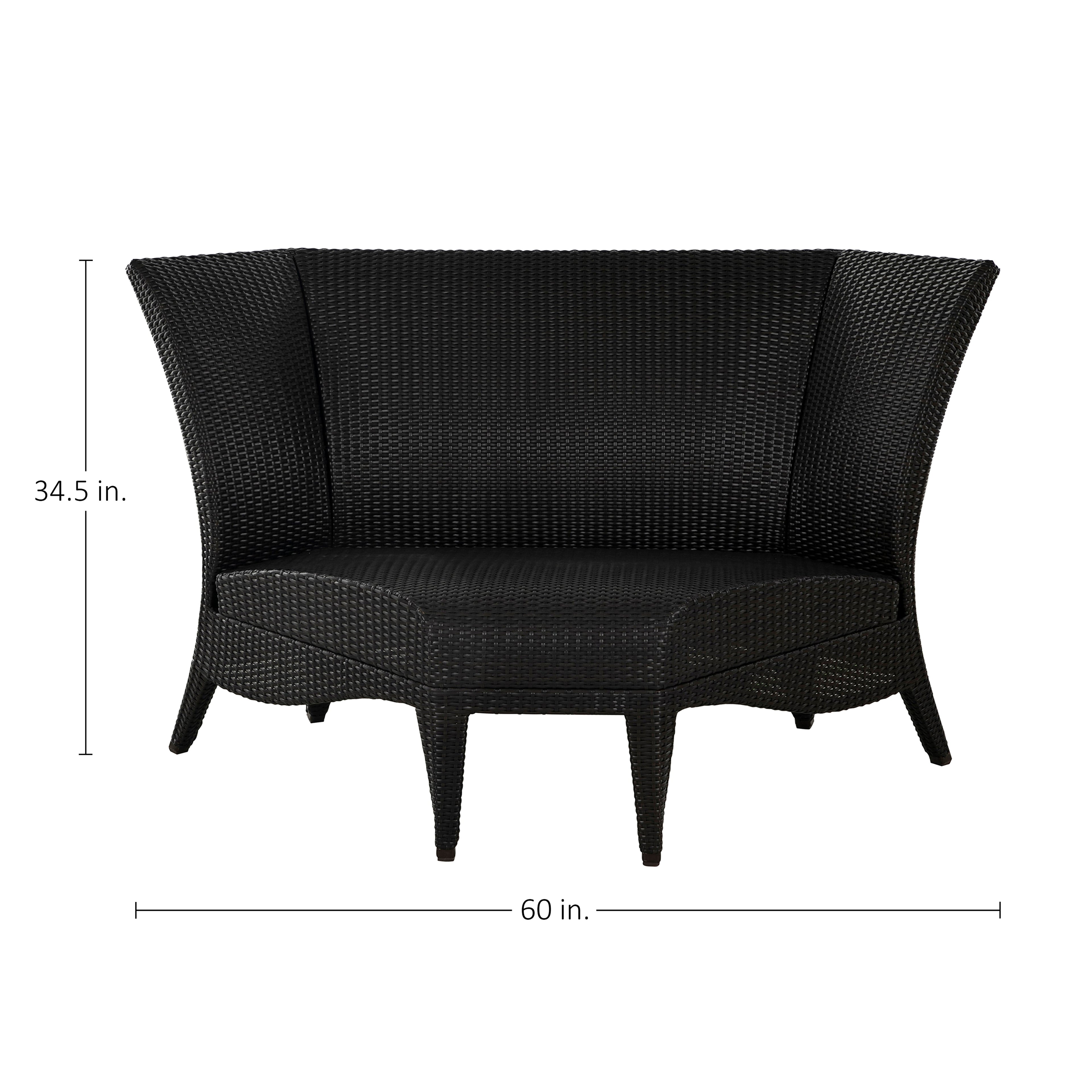 Athena Plus Wicker Corner Slipper Sectional Sofa