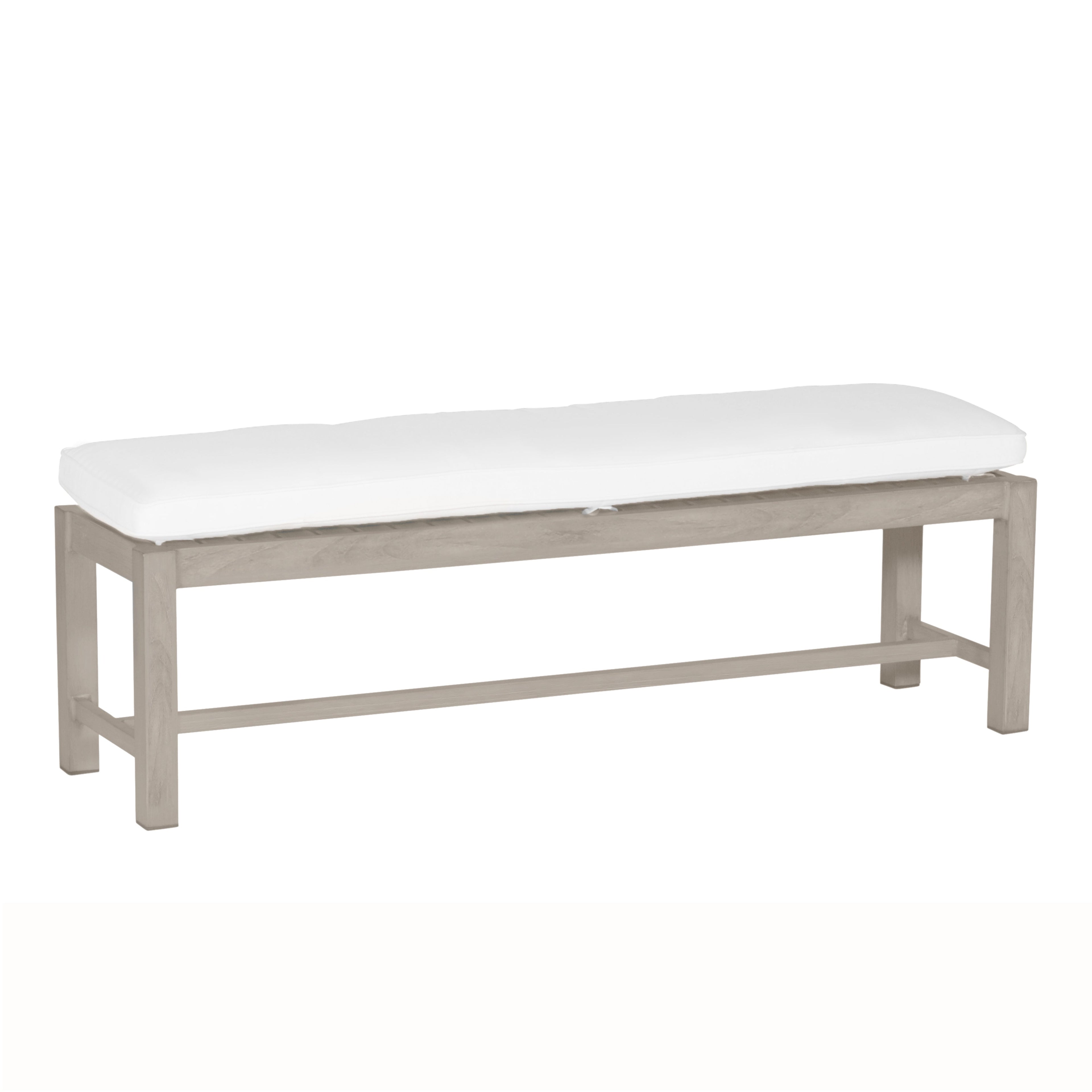 Club Teak Backless Outdoor Bench