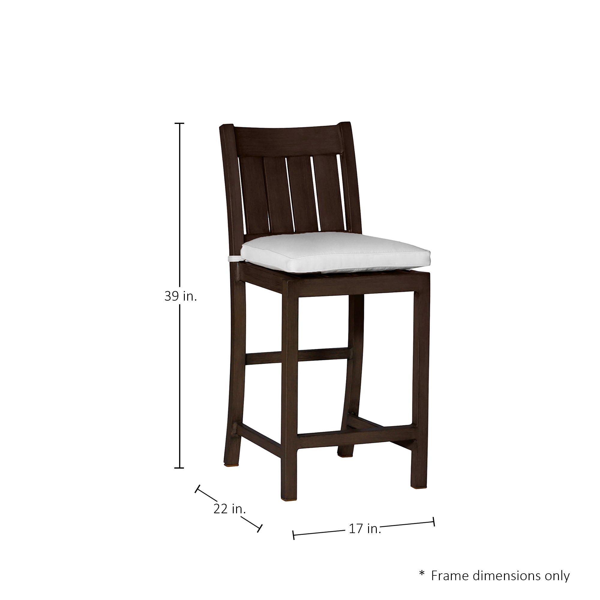 Club Aluminum Outdoor Counter Stool