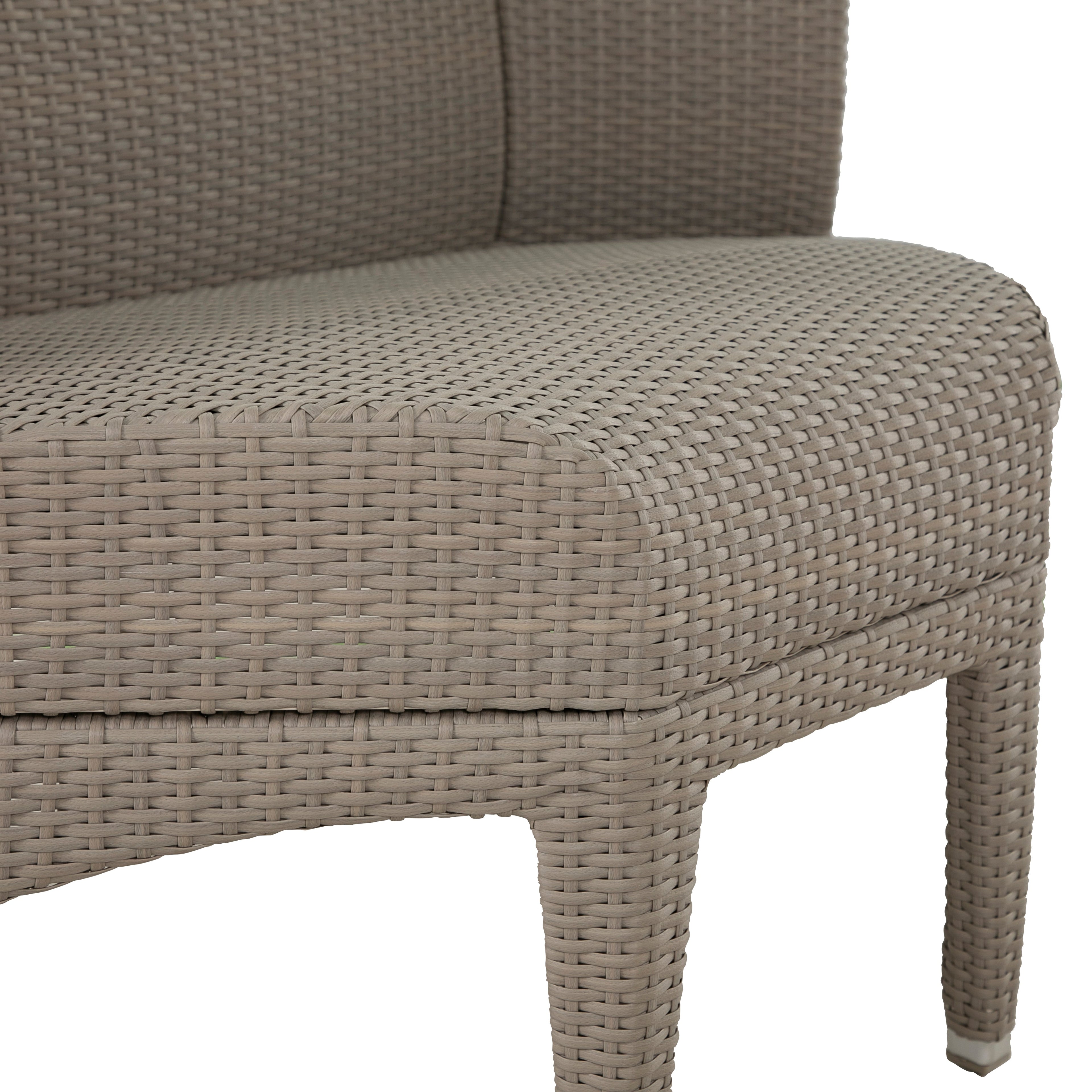 Athena Plus Wicker Corner Slipper Sectional Sofa