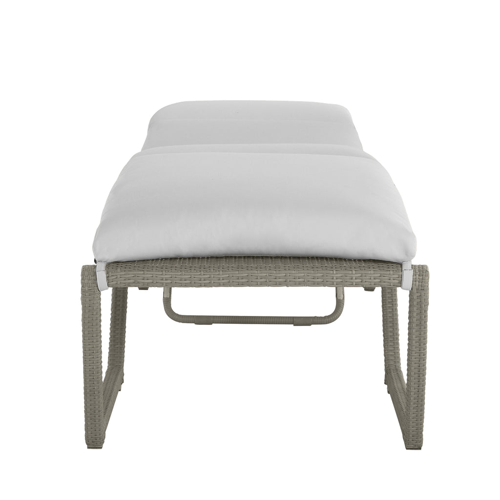 Skye Wicker Outdoor Armless Chaise Lounge