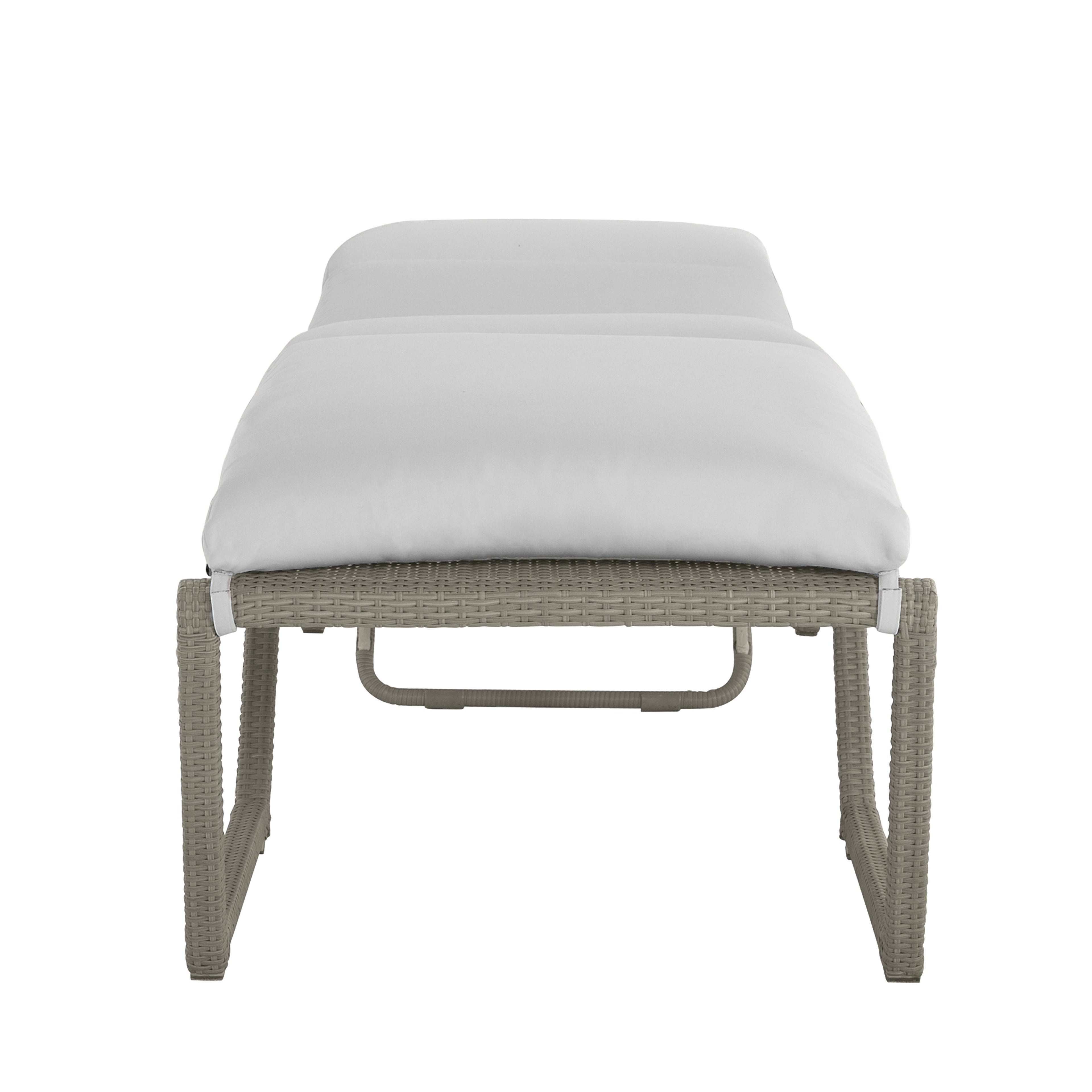 Skye Wicker Outdoor Armless Chaise Lounge