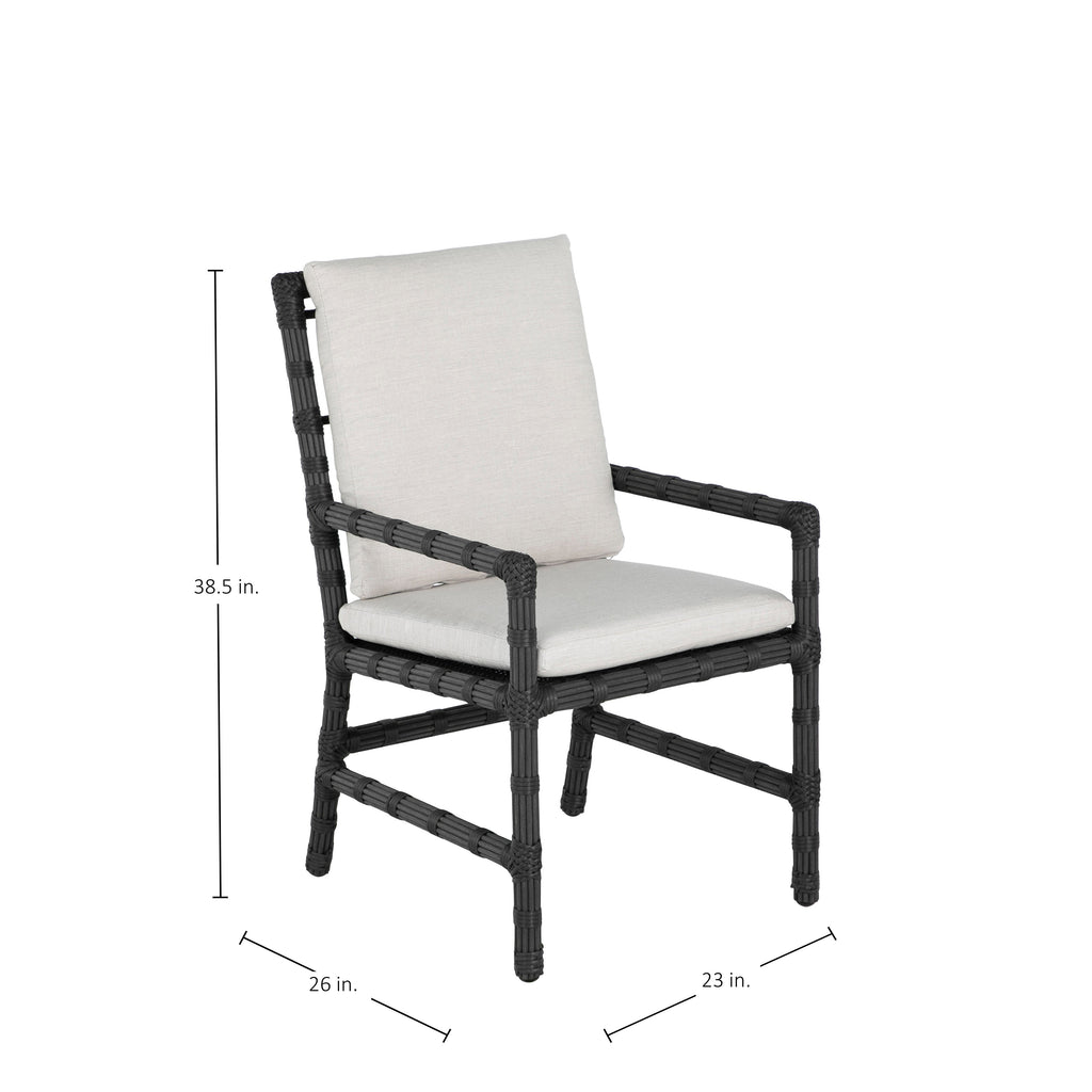 Newport Resin Wicker Woven Outdoor Arm Chair