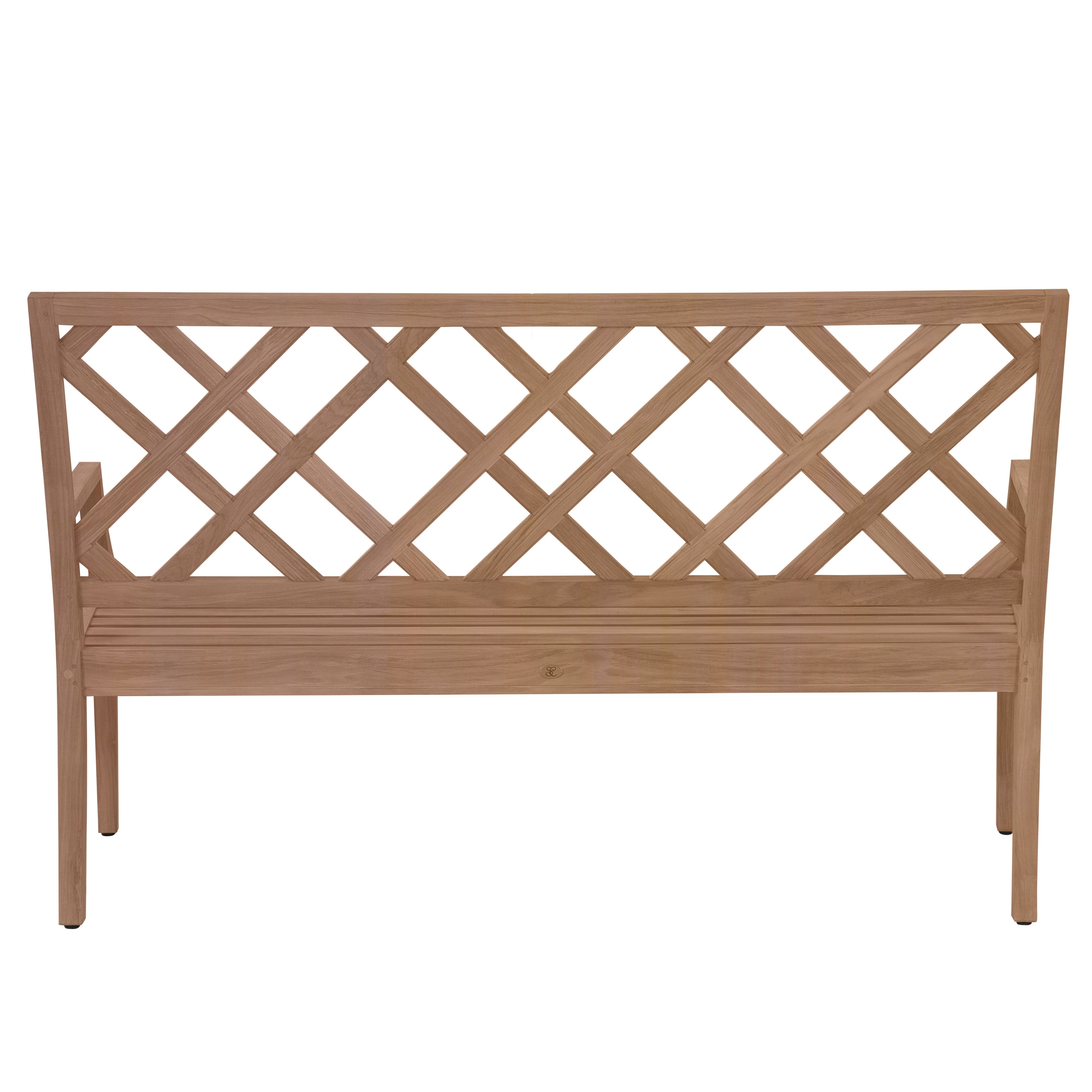 Haley Teak Outdoor Latticework Bench