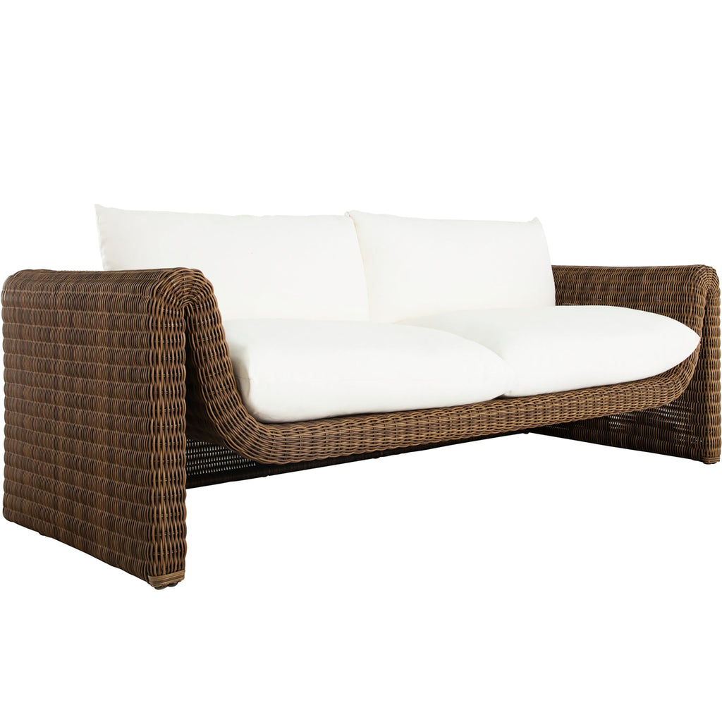 Como Resin Wicker Sofa