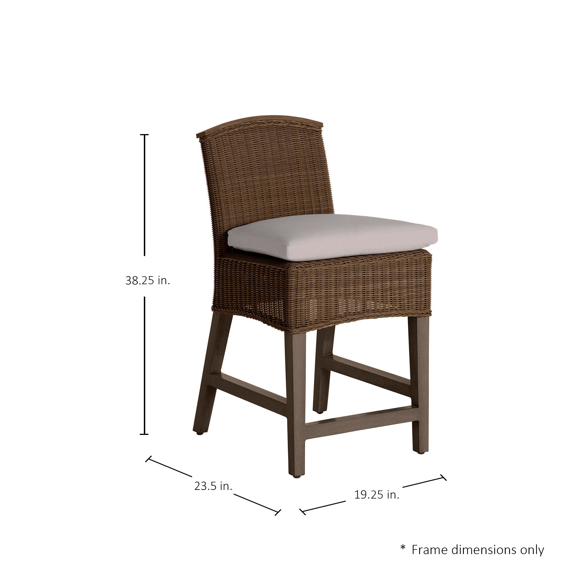 Astoria Resin Wicker Outdoor Counter Stool