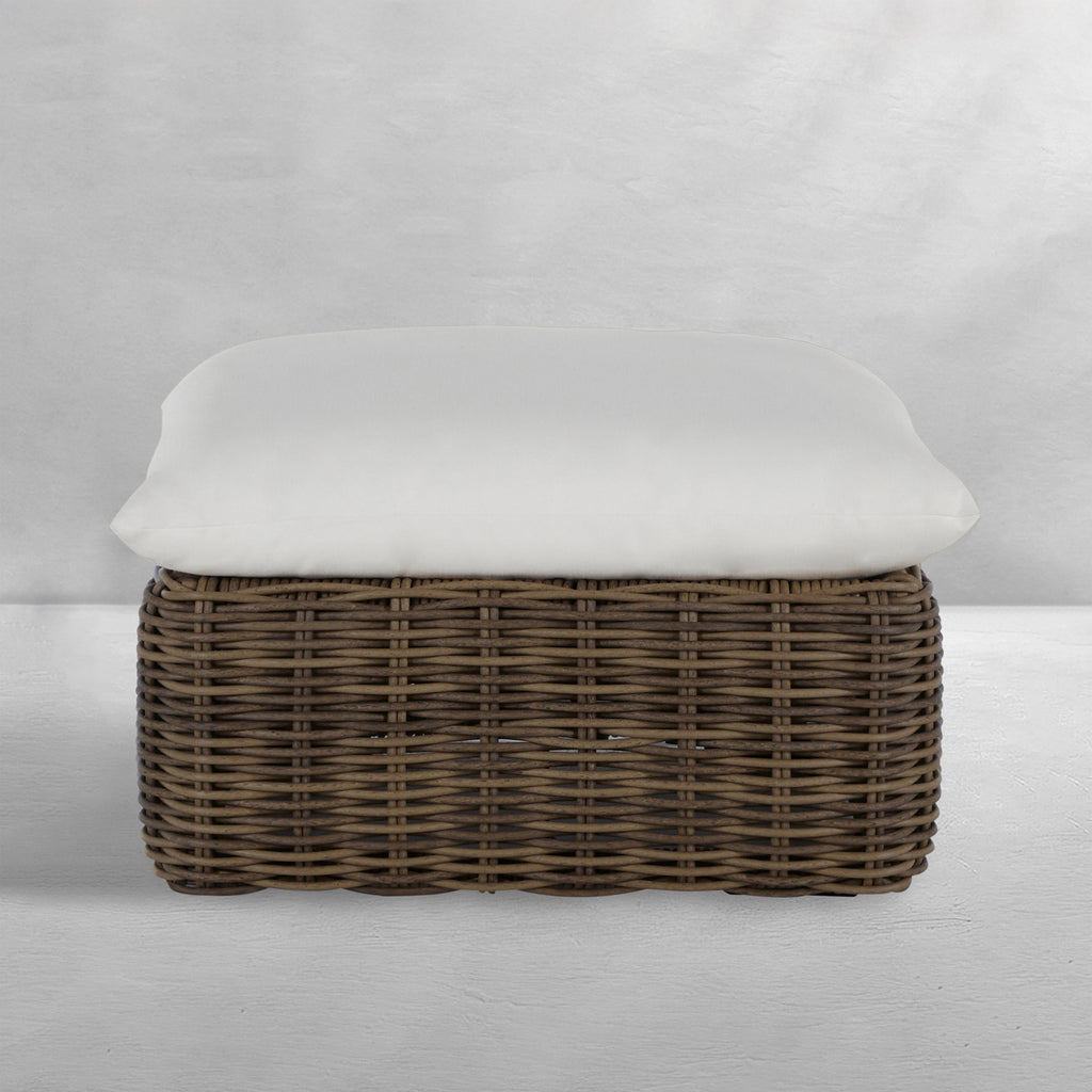 Montecito N-Dura Resin Outdoor Woven Ottoman