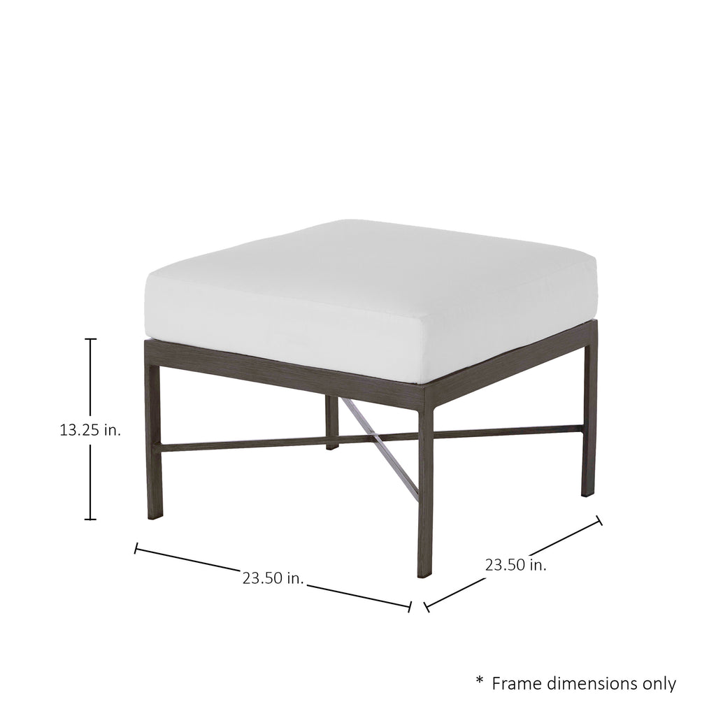 Monaco Aluminum Outdoor Ottoman