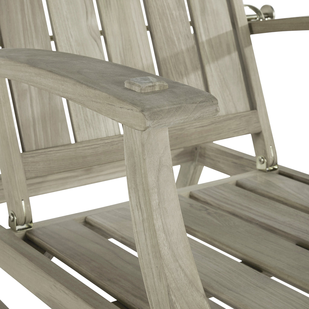 Croquet Teak Outdoor Recliner Chair