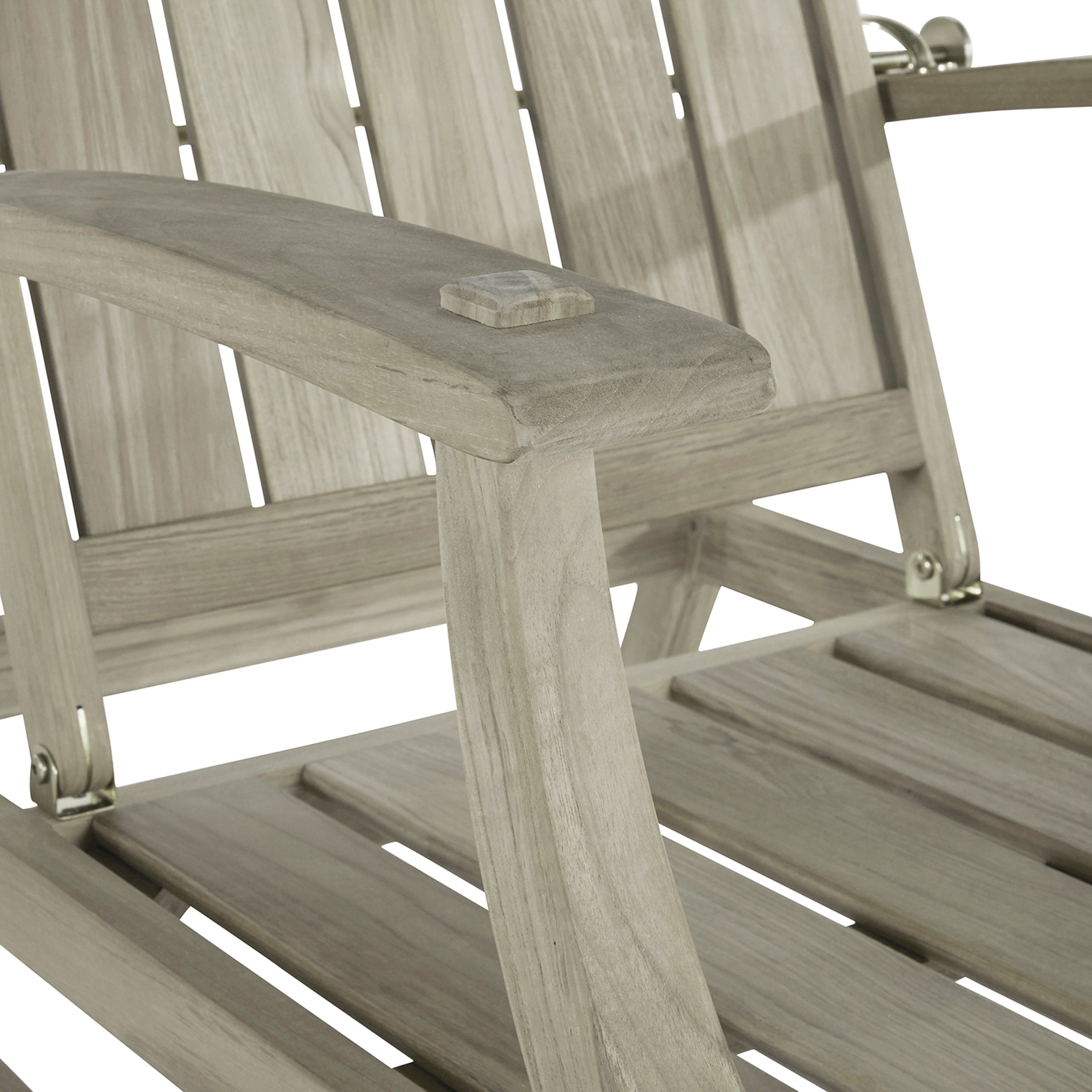 Croquet Teak Outdoor Recliner Chair